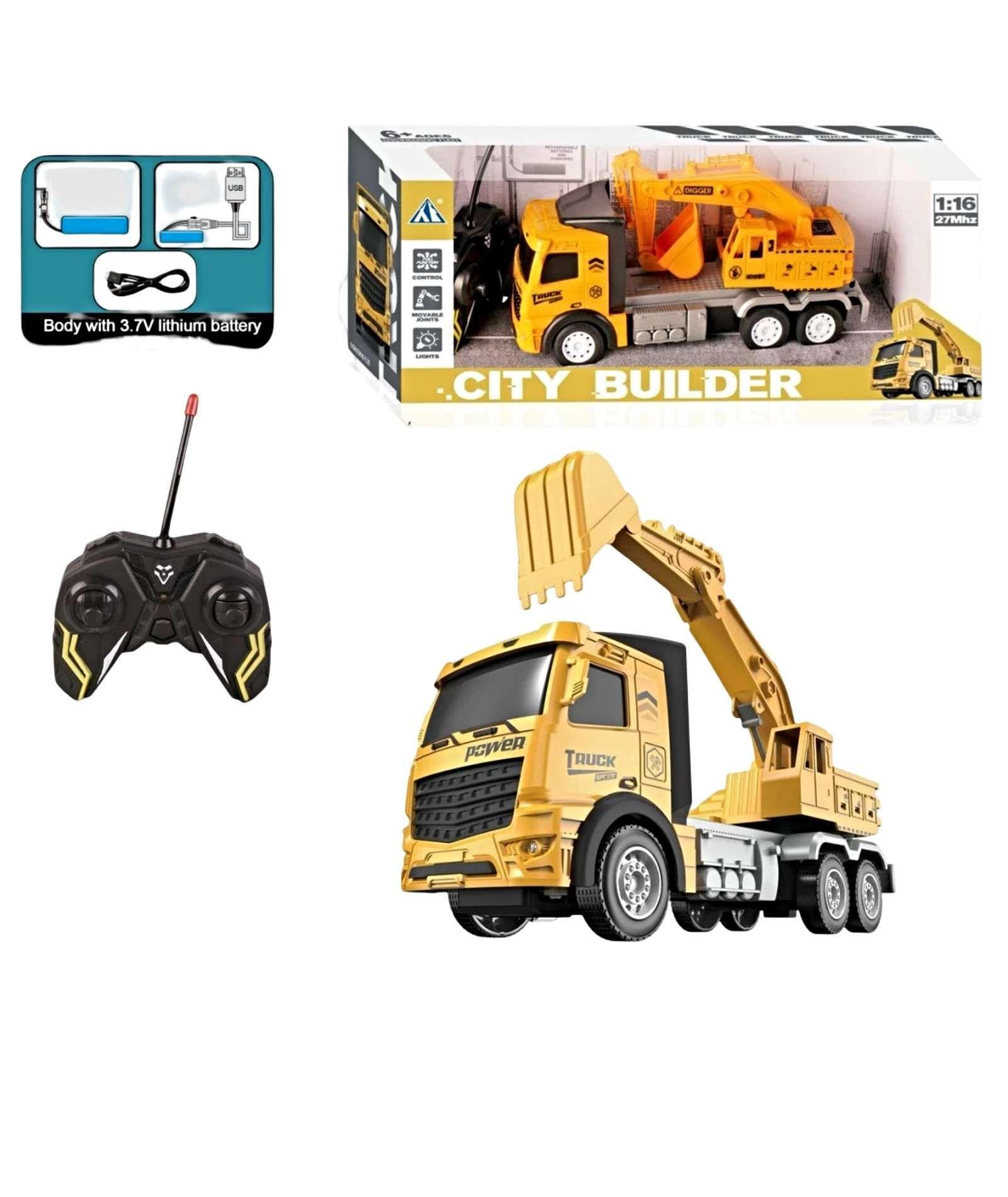 Excavadora recargable con control remoto-0
