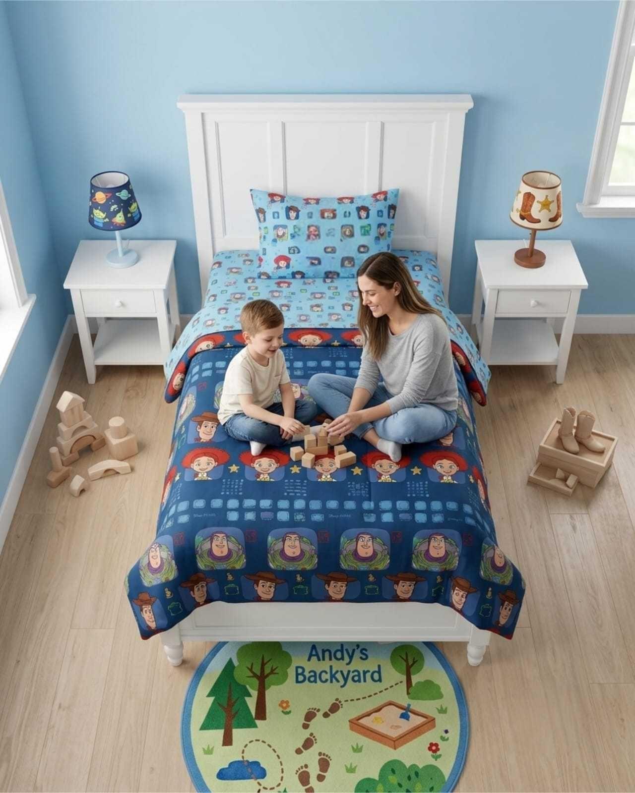 Set de Dormitorio Infantil 1.5 Plazas: Plumón y Sábanas 05-4