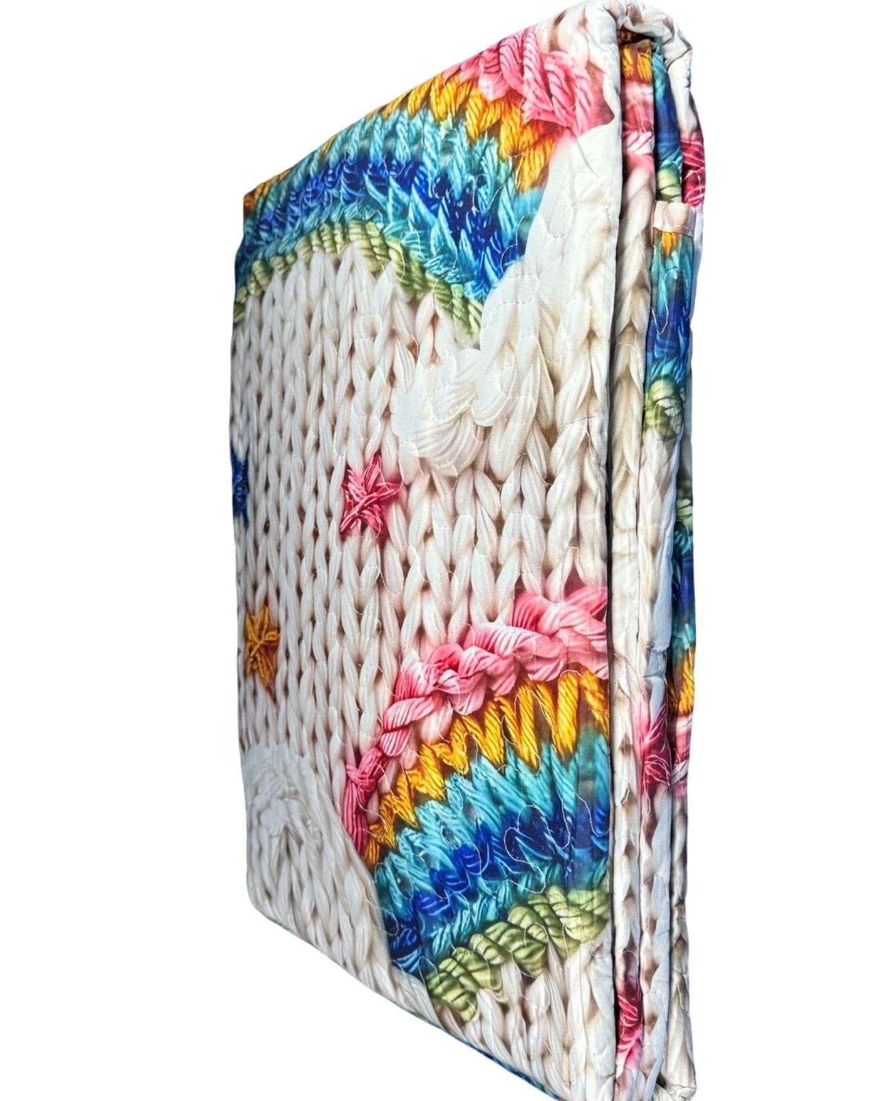 CUBRECAMA QUILT DE VERANO NIÑA NIÑO INFANTIL ARCOIRIS-3