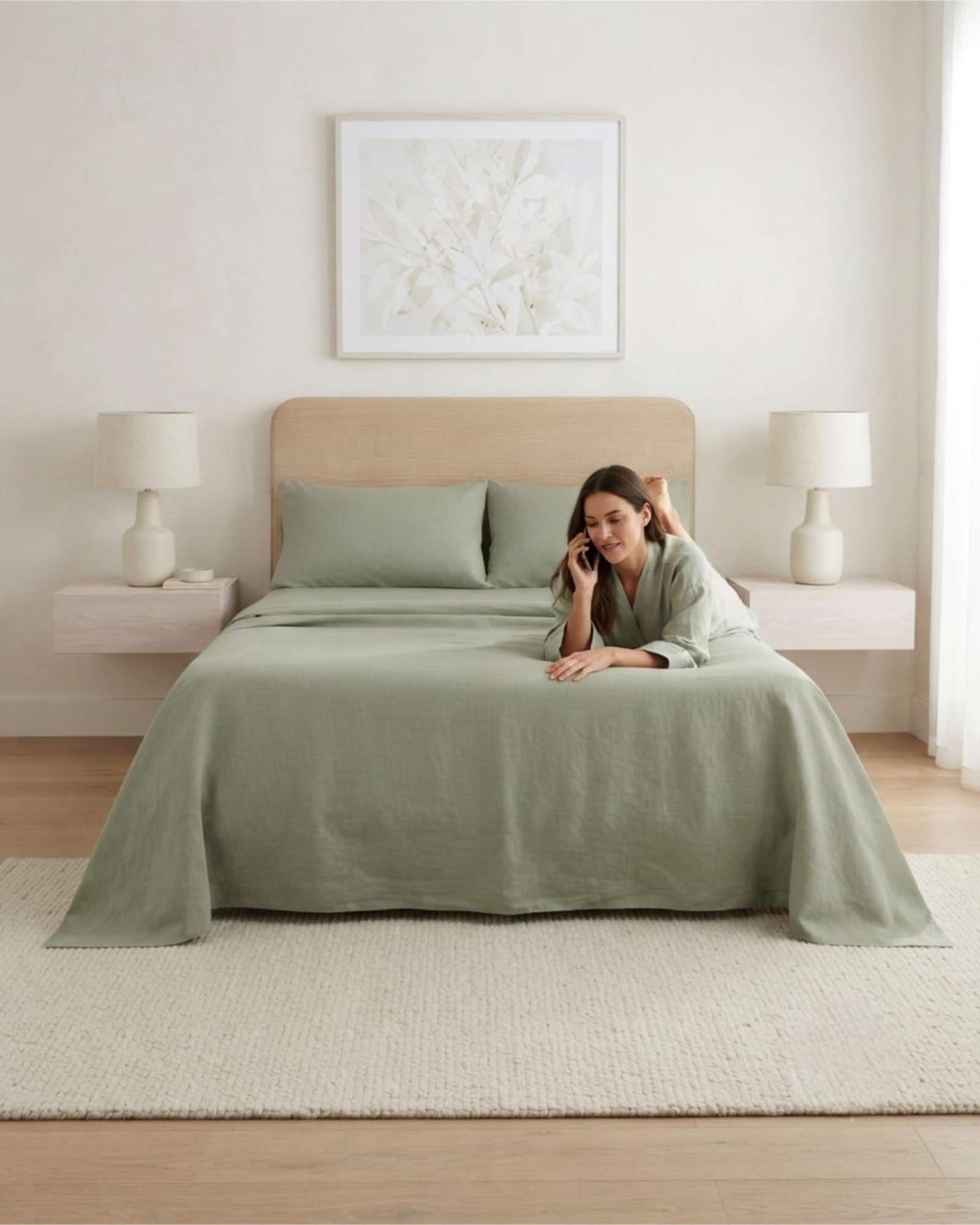Juego De Sabanas Lisas Estilo Elegante Y Moderno 2 Plazas m6-1