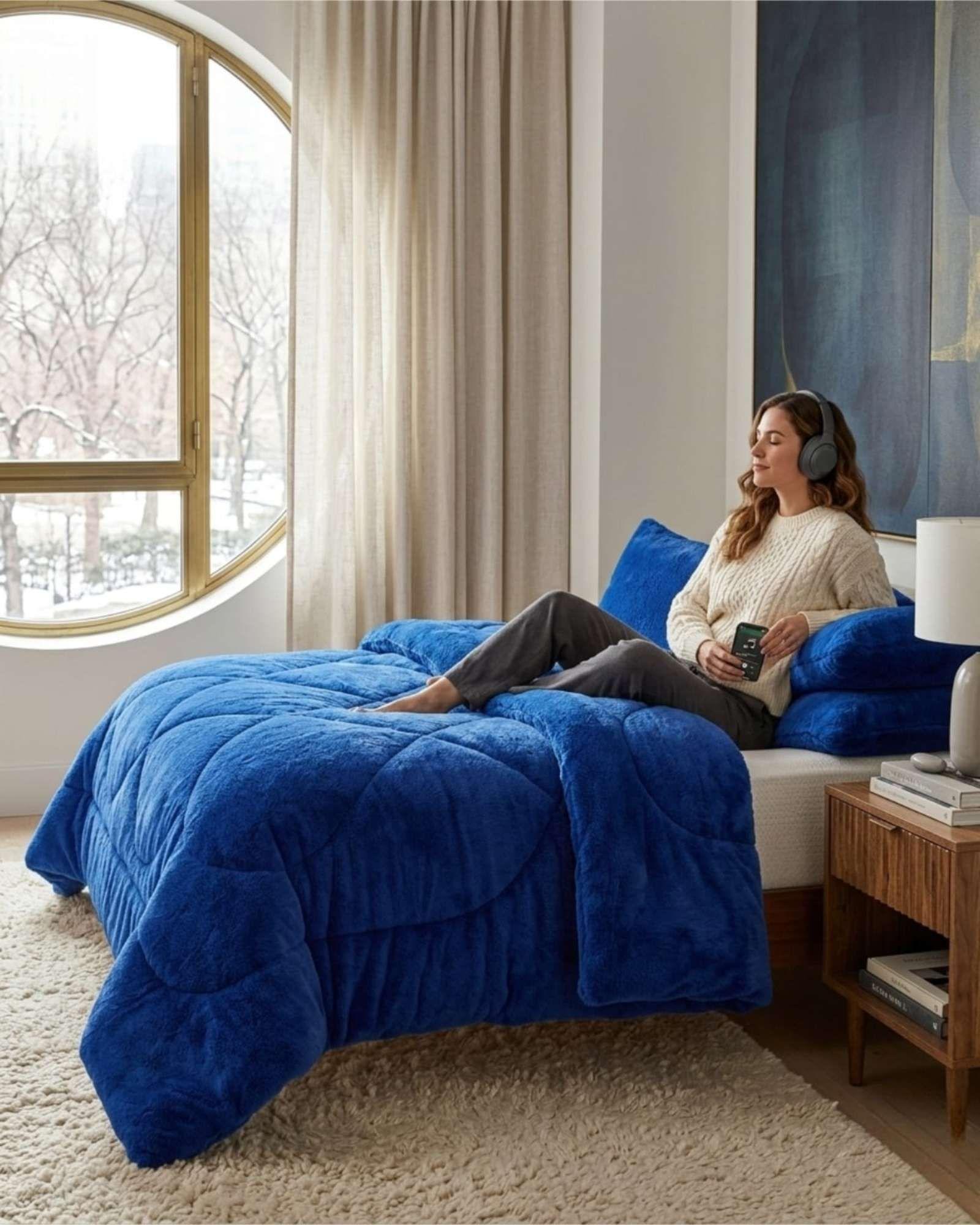 Cubrecama King / Super King Plush con Chiporro Térmico A18-2