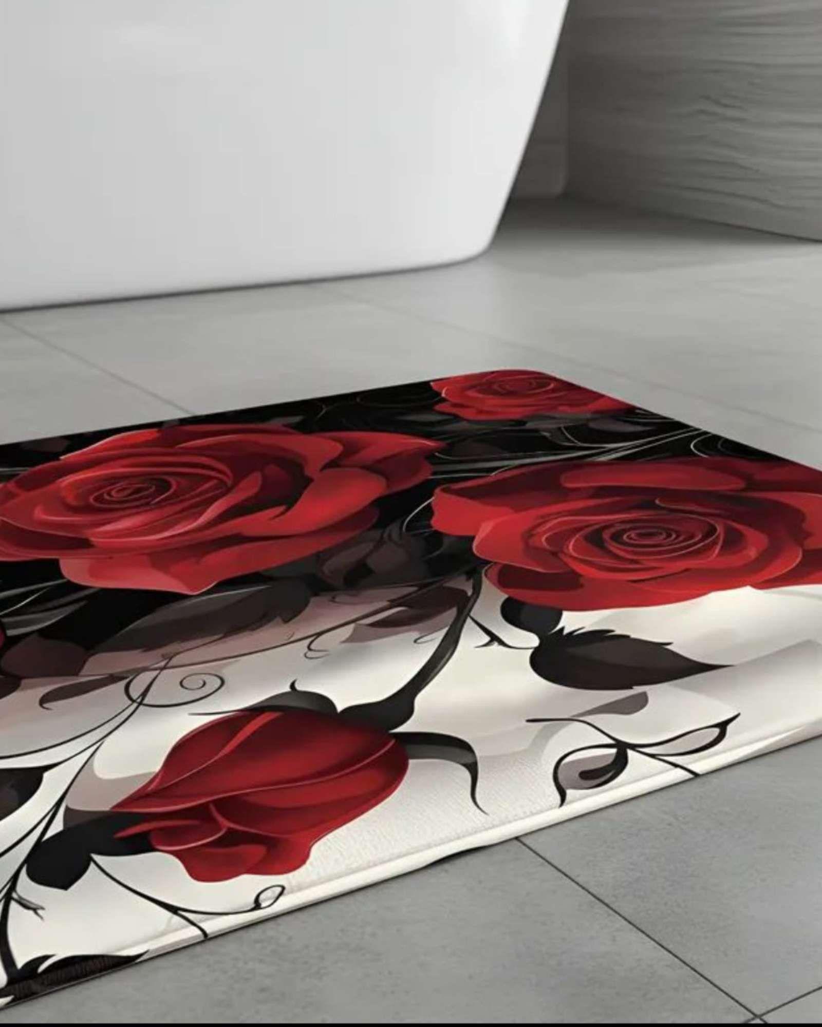 Juego 5 piezas con Cortina de baño de Tela Poliéster y  Forro de Ducha de Plástico J-13-3