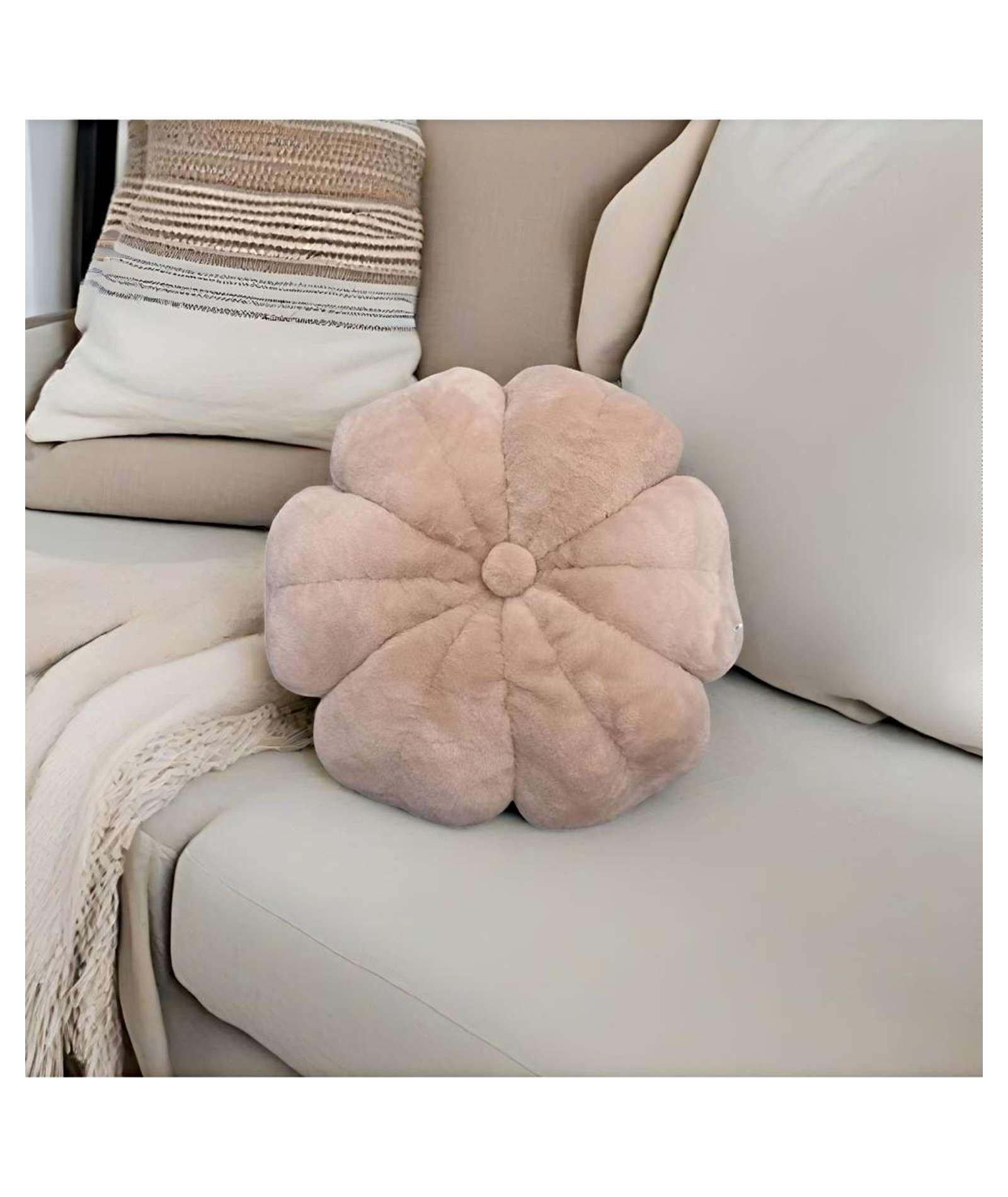 COJIN ELEGANTE FLOR BEIGE 50 CM-2