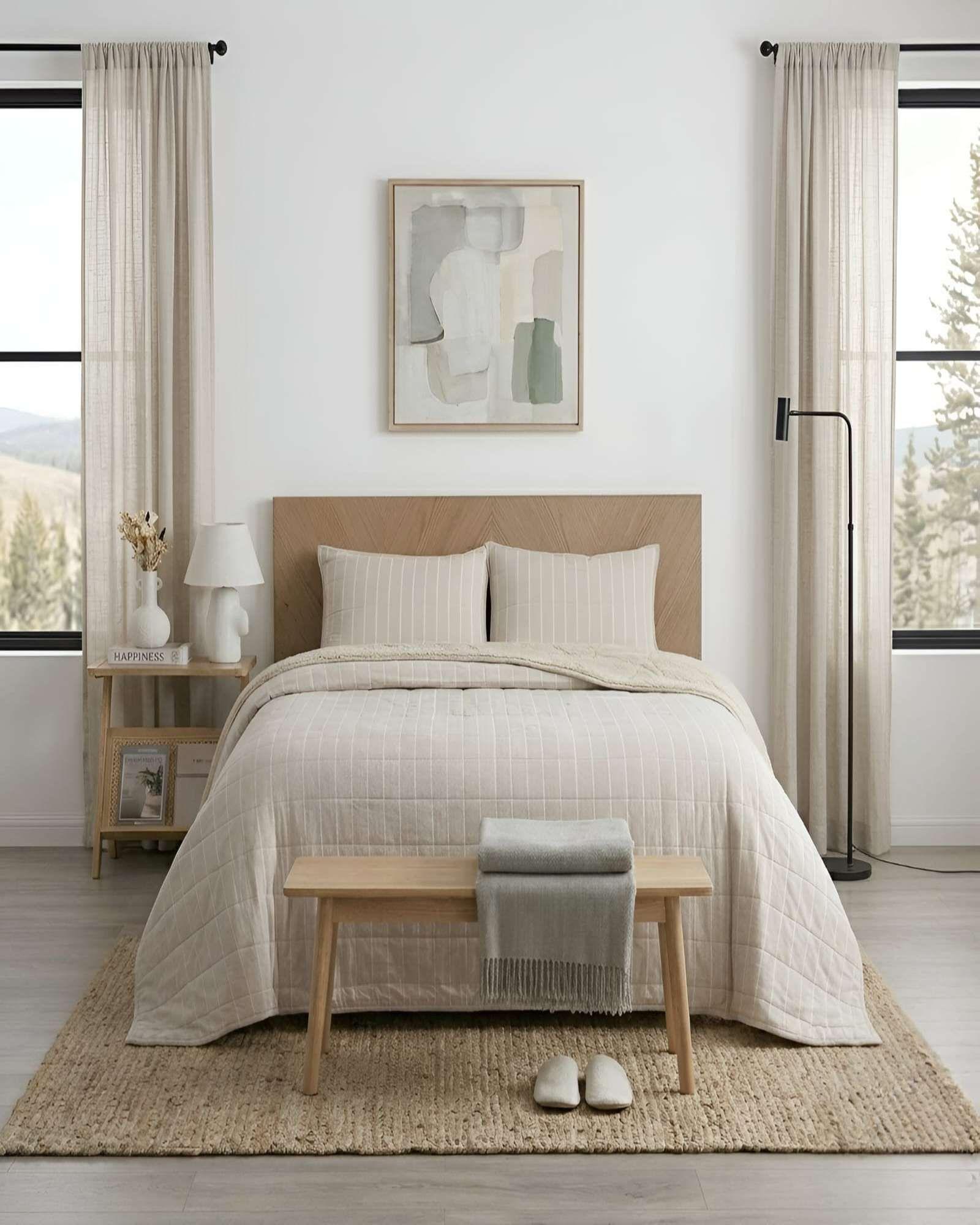 Plumon Quilt King Con Sherpa Palma Cationic Suave m4-3