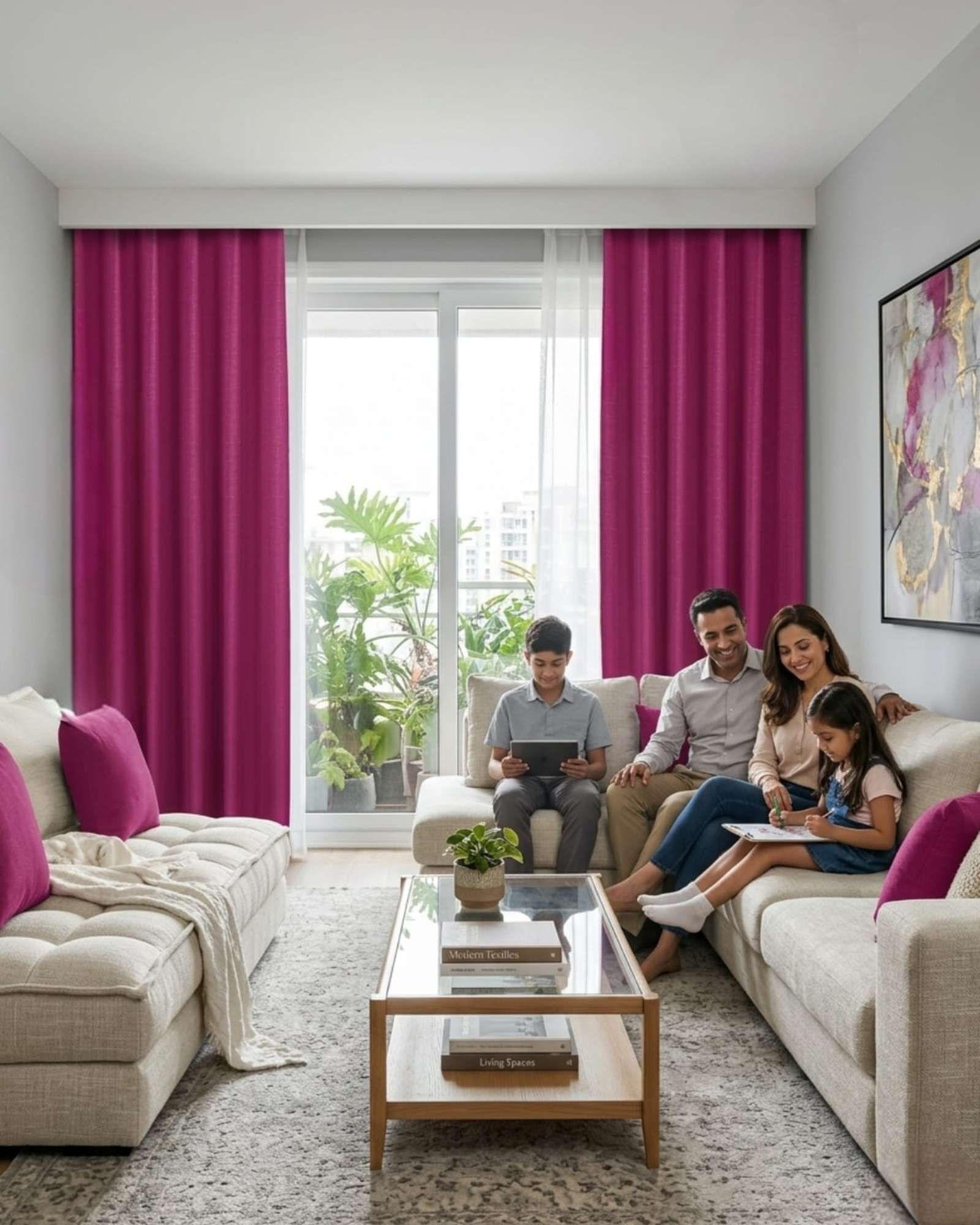 Juego de Cortinas Blackout Premium Engomadas m6-4