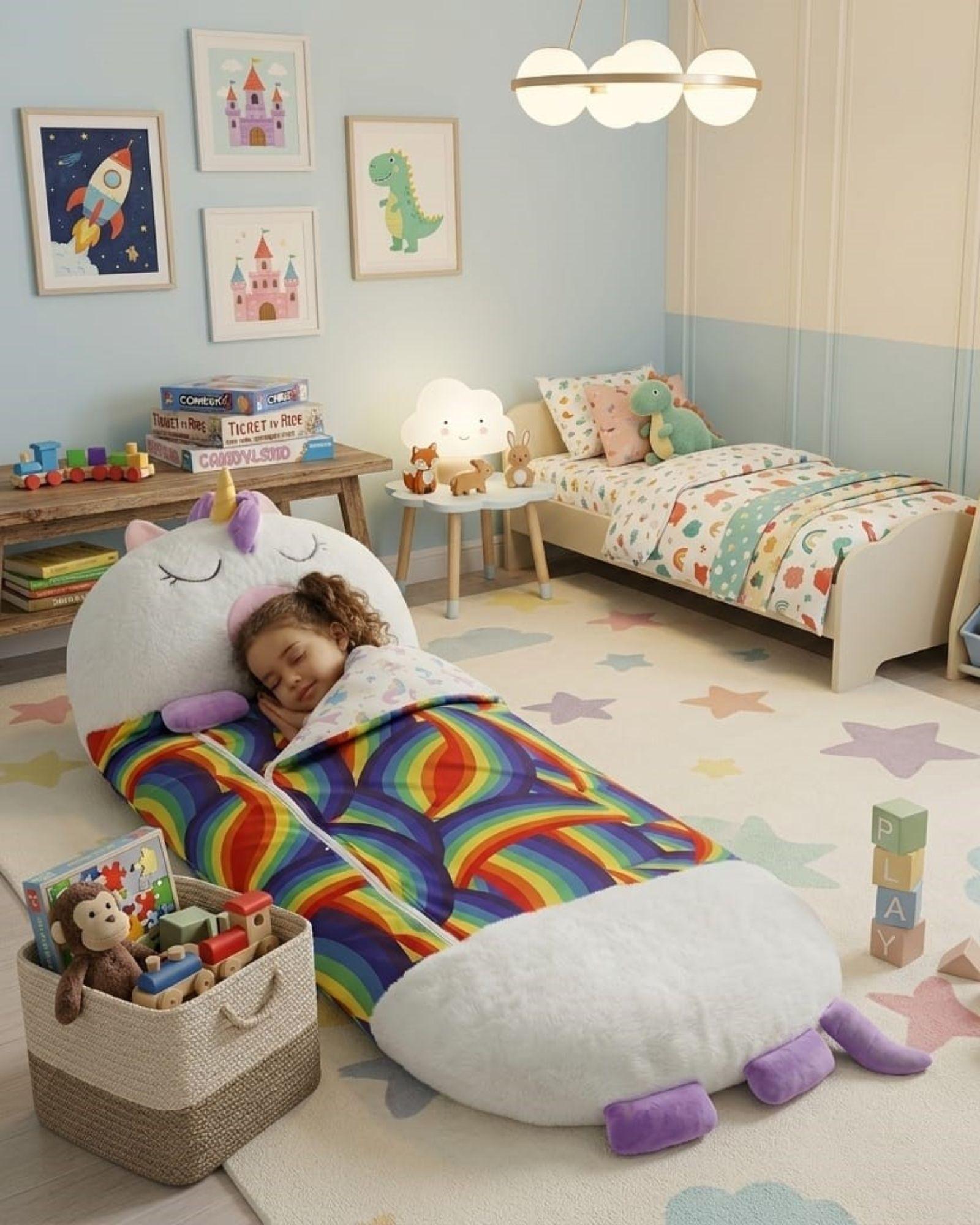 Saco de Dormir Para niños 2 en 1: Almohada y Saco Happy Napper m1-4