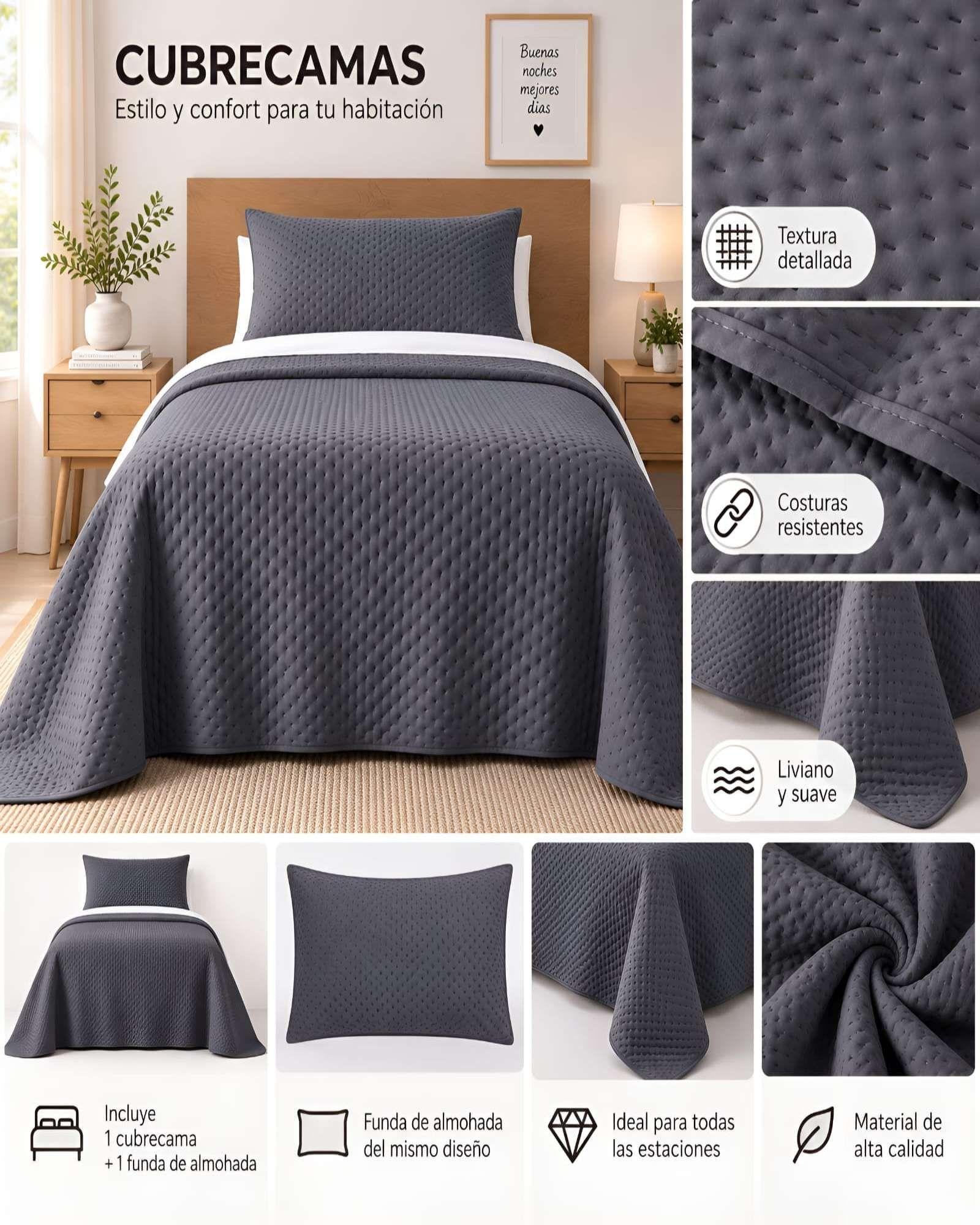 Quilt 1.5 Plazas Cádiz Ultra Soft 180x240 cm 04-5