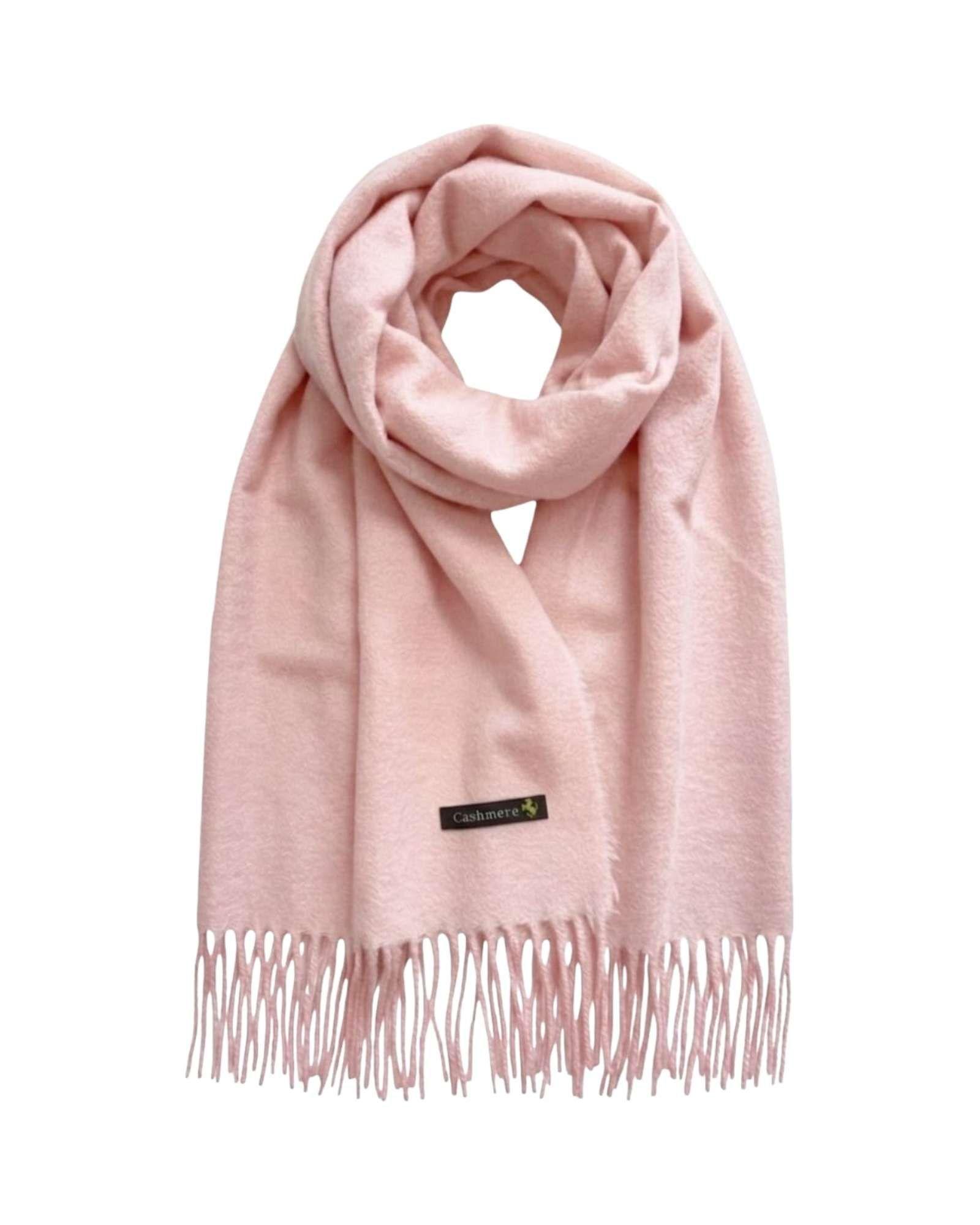 Bufanda Cashmere Premium Unisex Varios Colores rosa-2