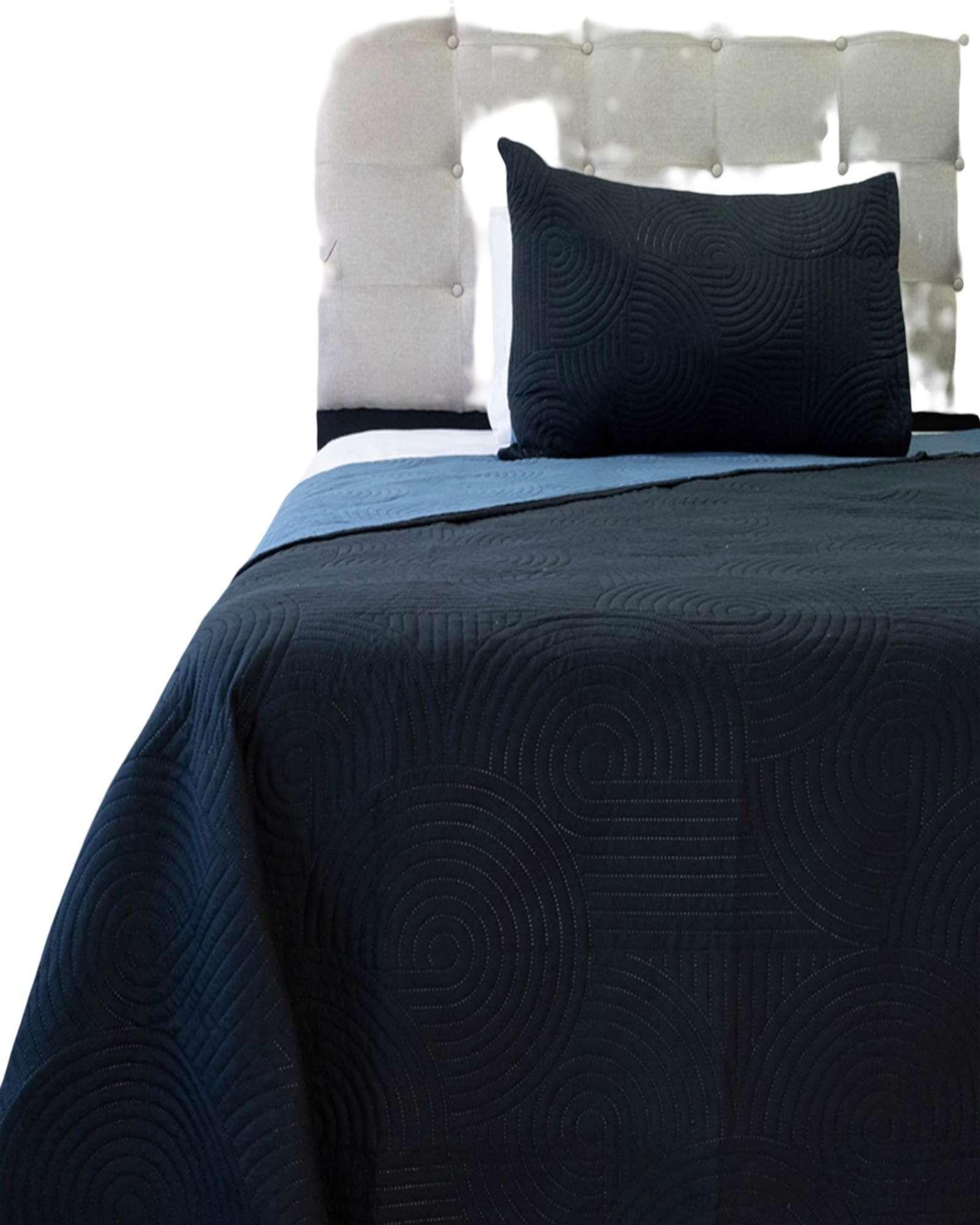 Cubrecama Quilt Bicolor plaza y media Doral M02-2