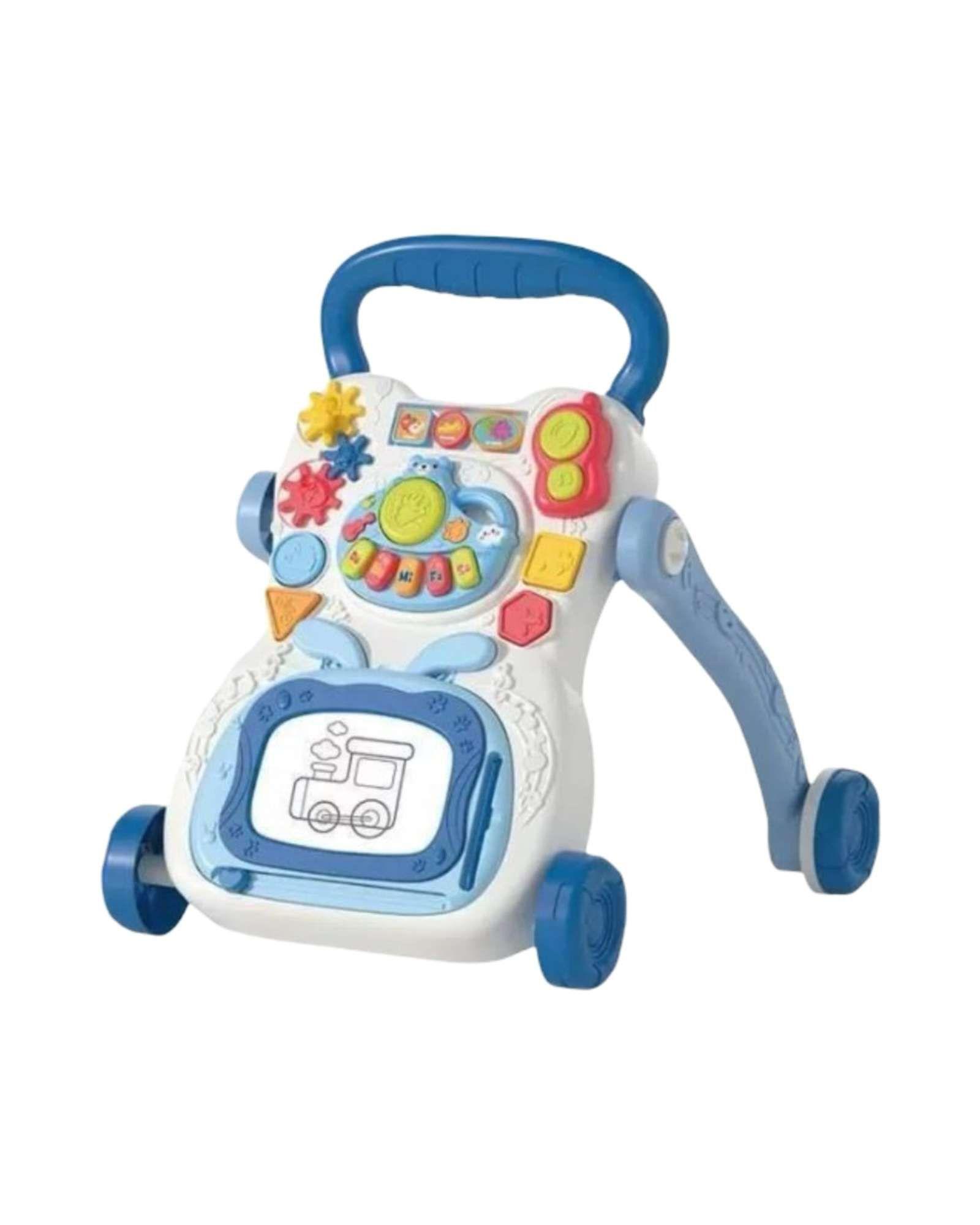 Caminador andador musical interactivo para bebes azul-2