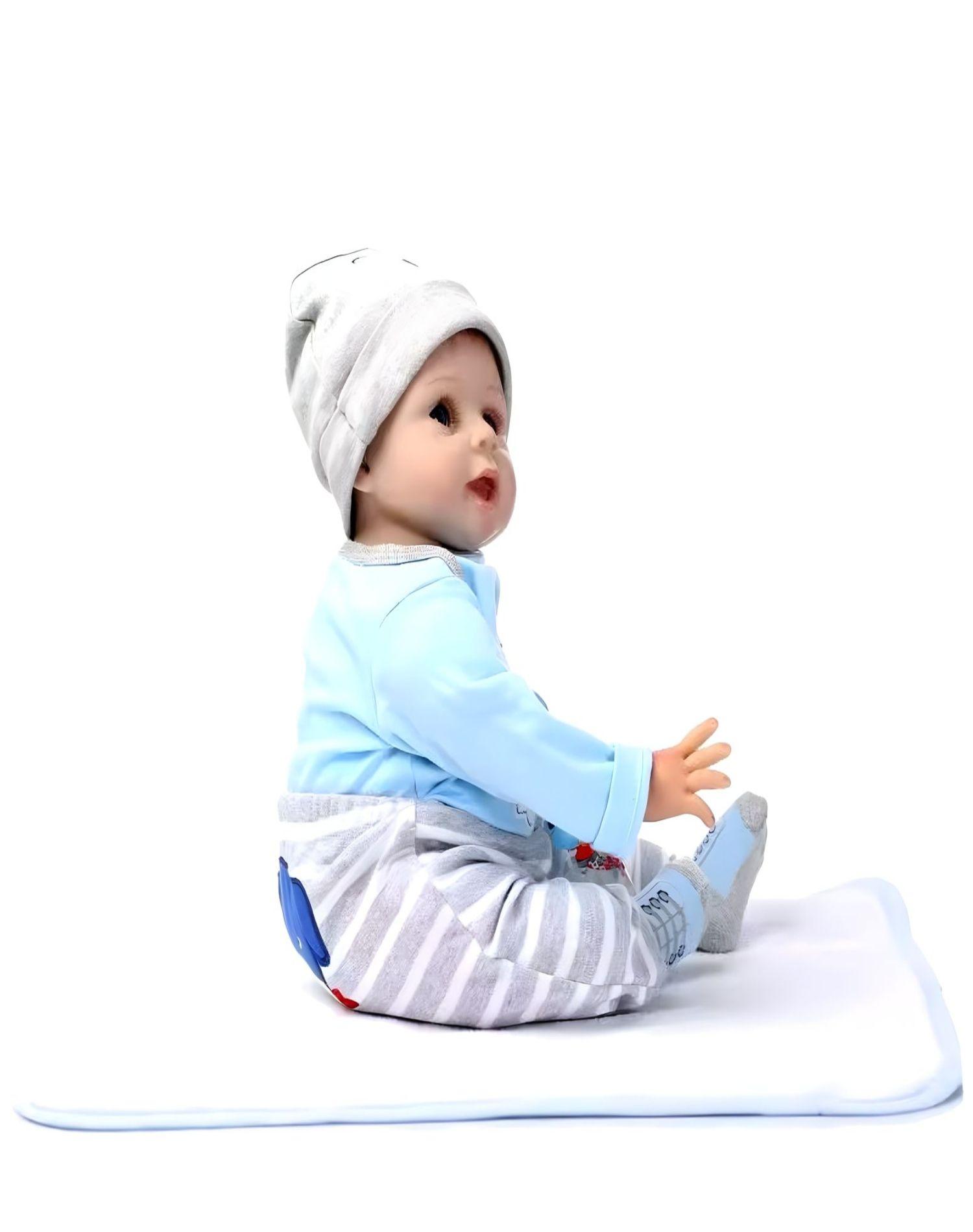 BEBE REBORN REALISTA DE SILICONA Y ALGODÓN 55CM 7n7-0
