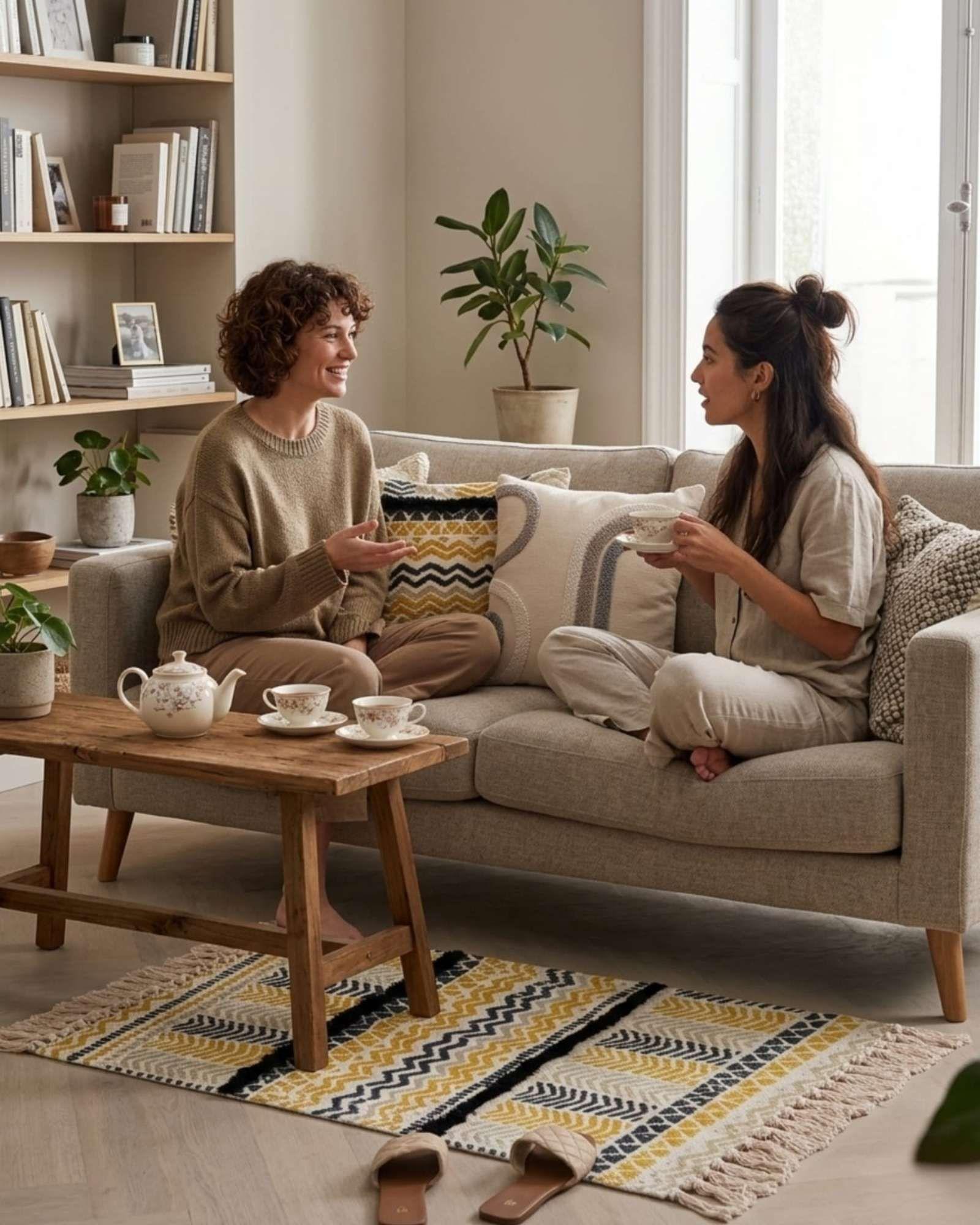 Alfombra Decorativa 60x90 cm Estampada con Relieve Tufting A2-3