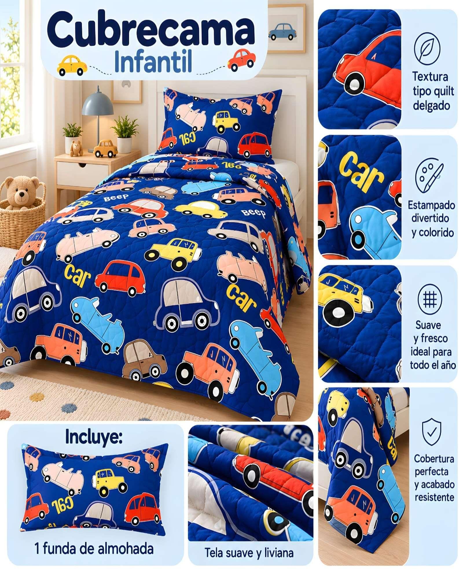 Cubrecamas Quilt De Verano Plaza Y Media Mas Funda De Almohada m12-4
