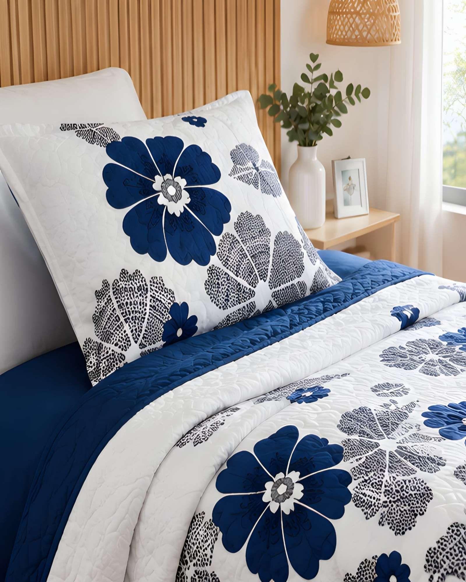 Cubrecamas Quilt De Verano Plaza Y Media Mas Almohada m14-2