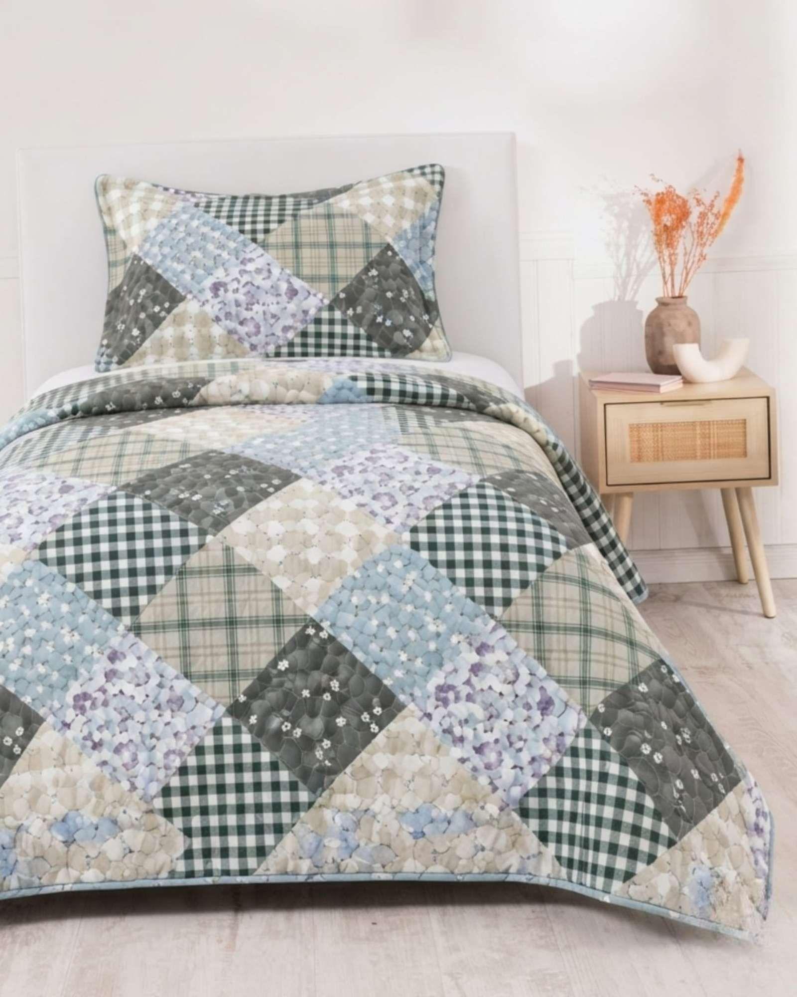 Cubrecama de Verano 1.5 Plaza Liviano y Fresco Quilt A4-2
