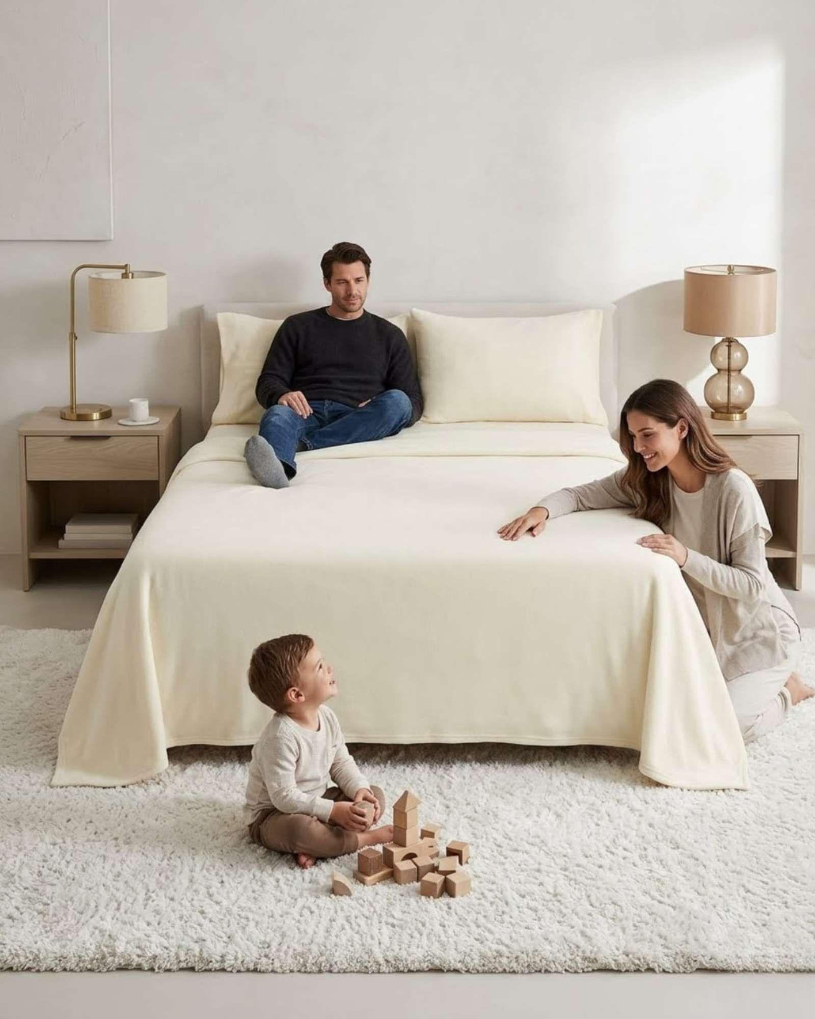 Juego De Sabanas De Polar Ultra Suave 2 Plazas m6-2