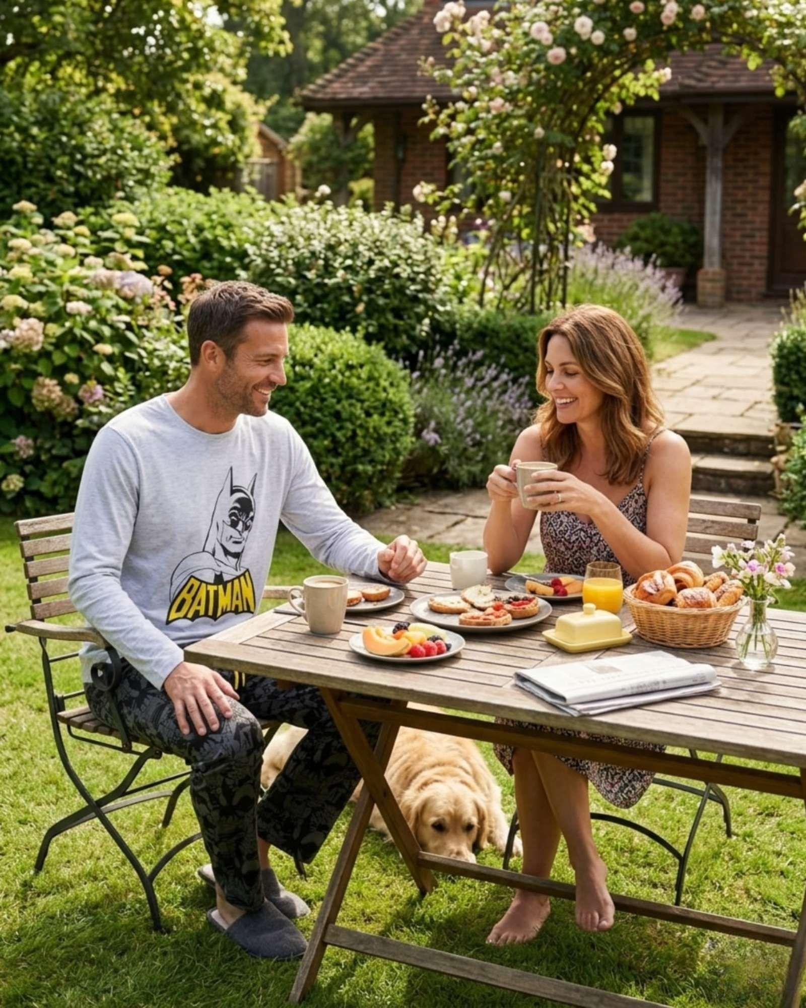 Pijama Hombre Batman Micropolar Térmico Invierno Talla M B1-4