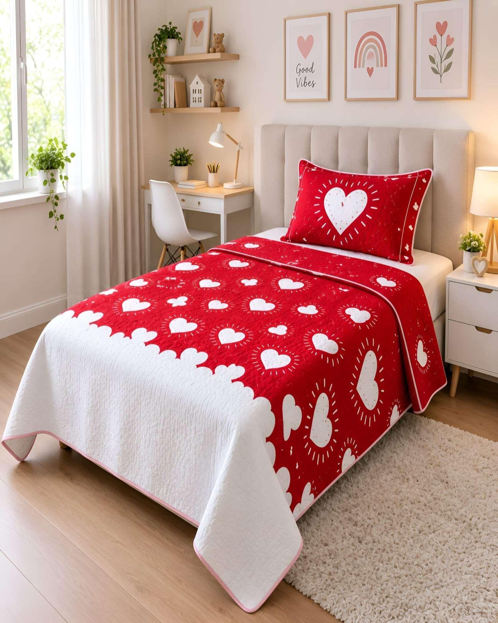 Cubrecamas Quilt De Verano Plaza y Media Ligero Y Transpirable m10-1