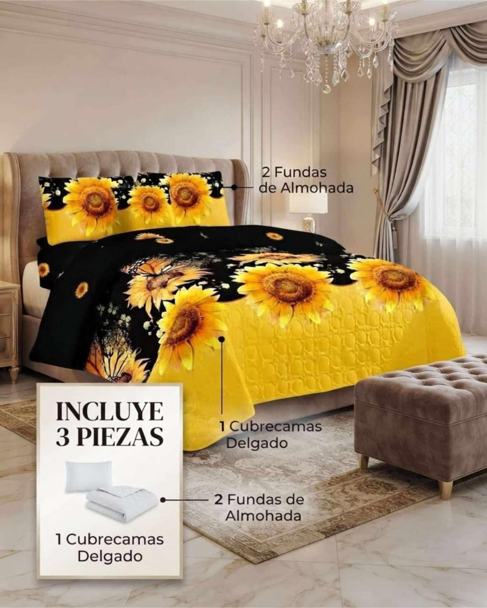 Cubrecamas King Para Verano Fresco Y Ligero Mas Almohadas m15-4