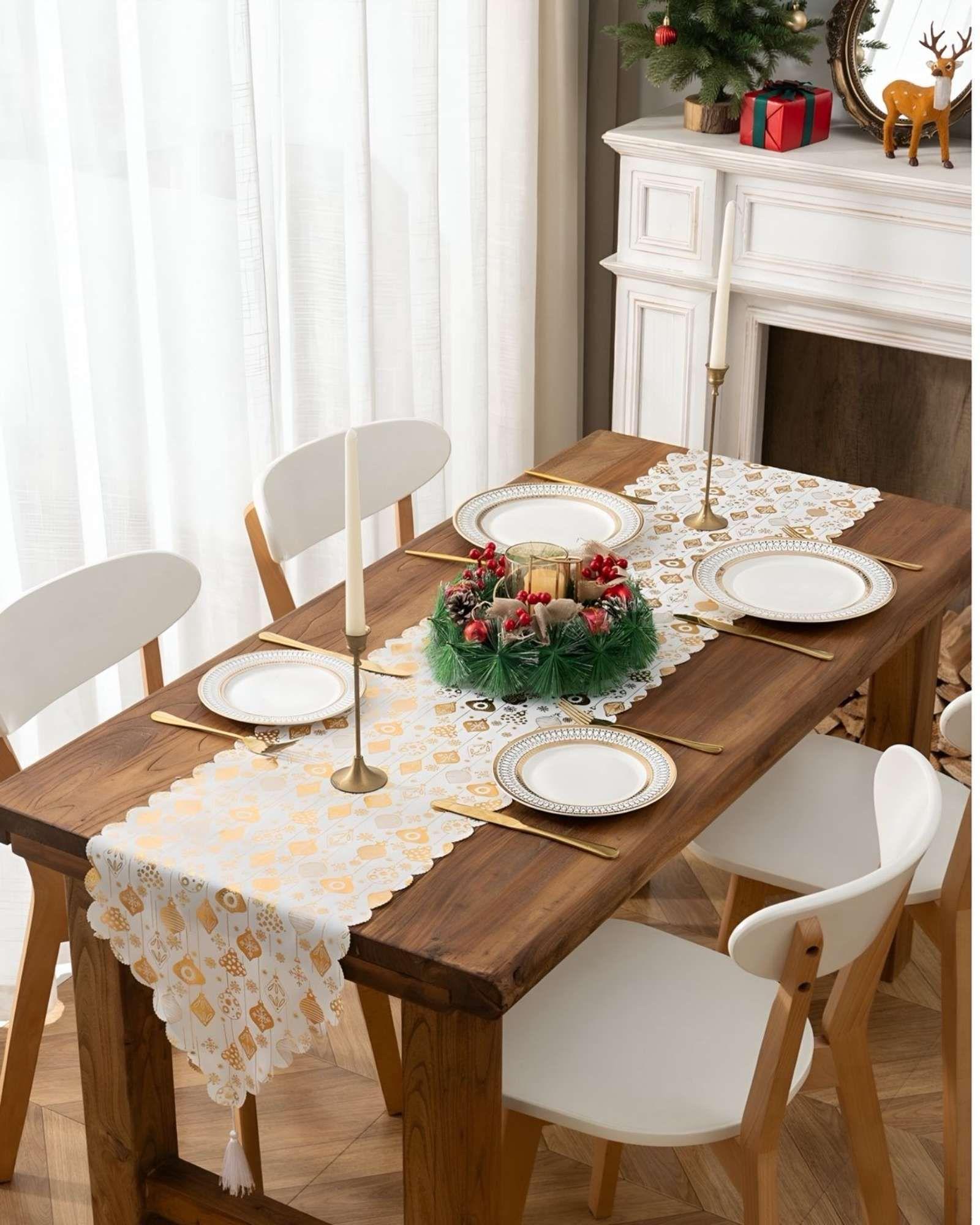 Mantel Camino de mesa diseño navidad 30 x 180 cm 02-3