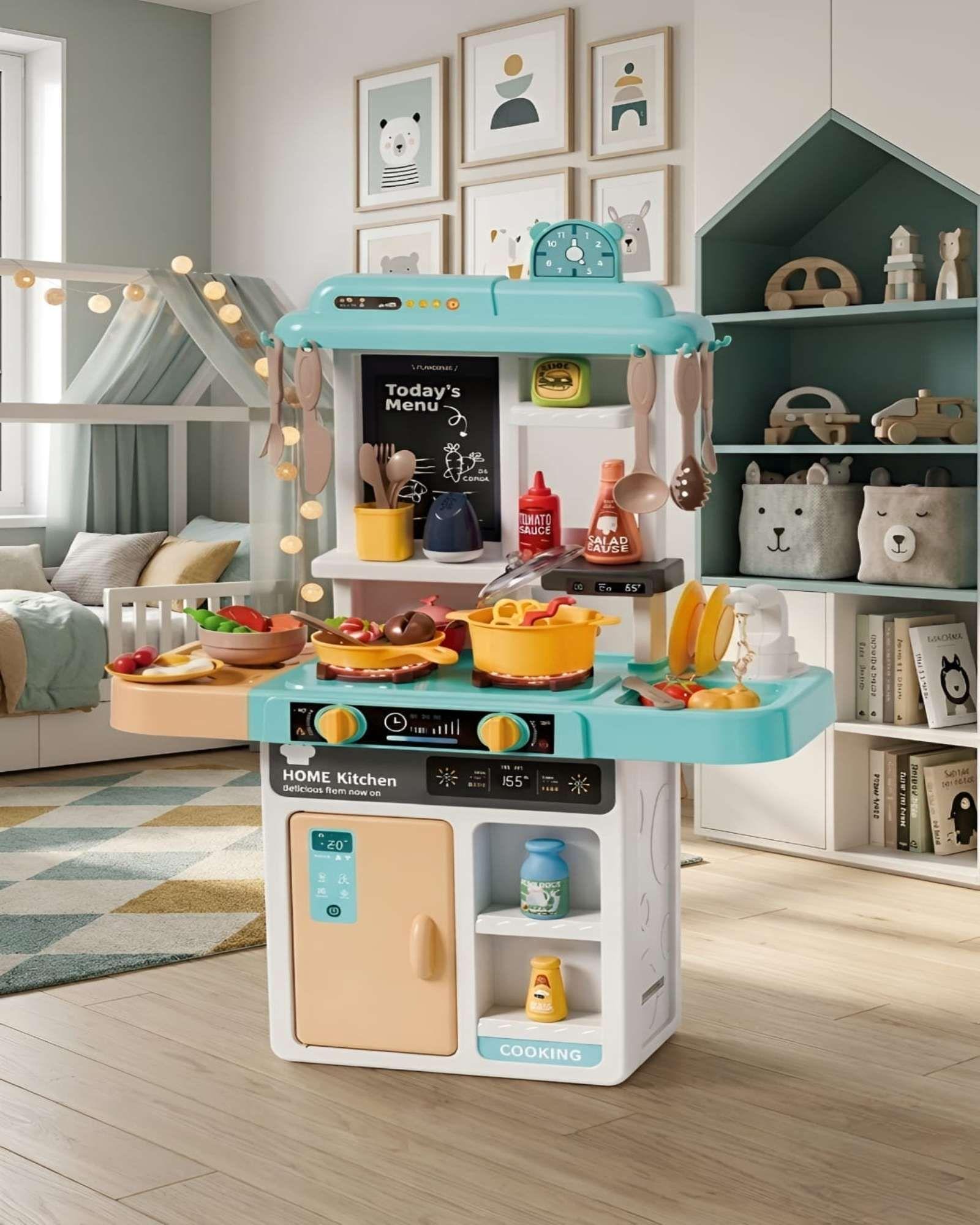 Cocina de Juguete Infantil 43 Piezas con Luz y Sonido 68 cm 01-3