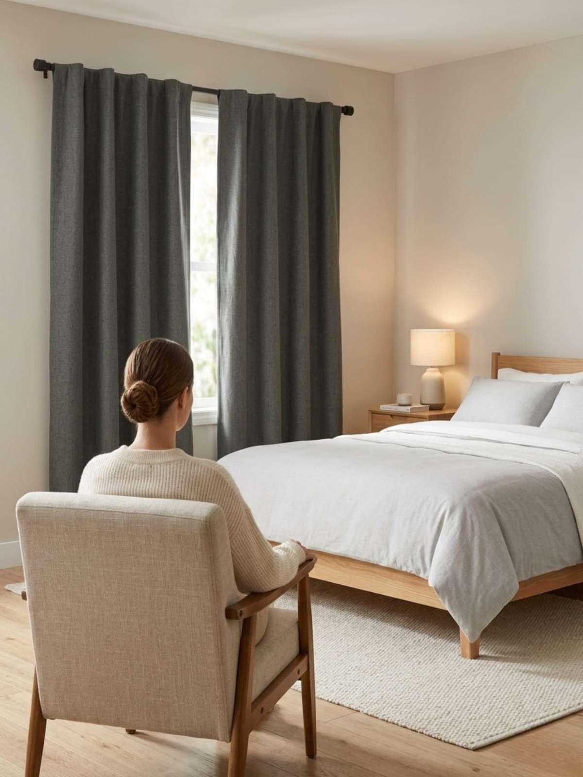 Set de Cortina Blackout medida 140x220 cm gris-0