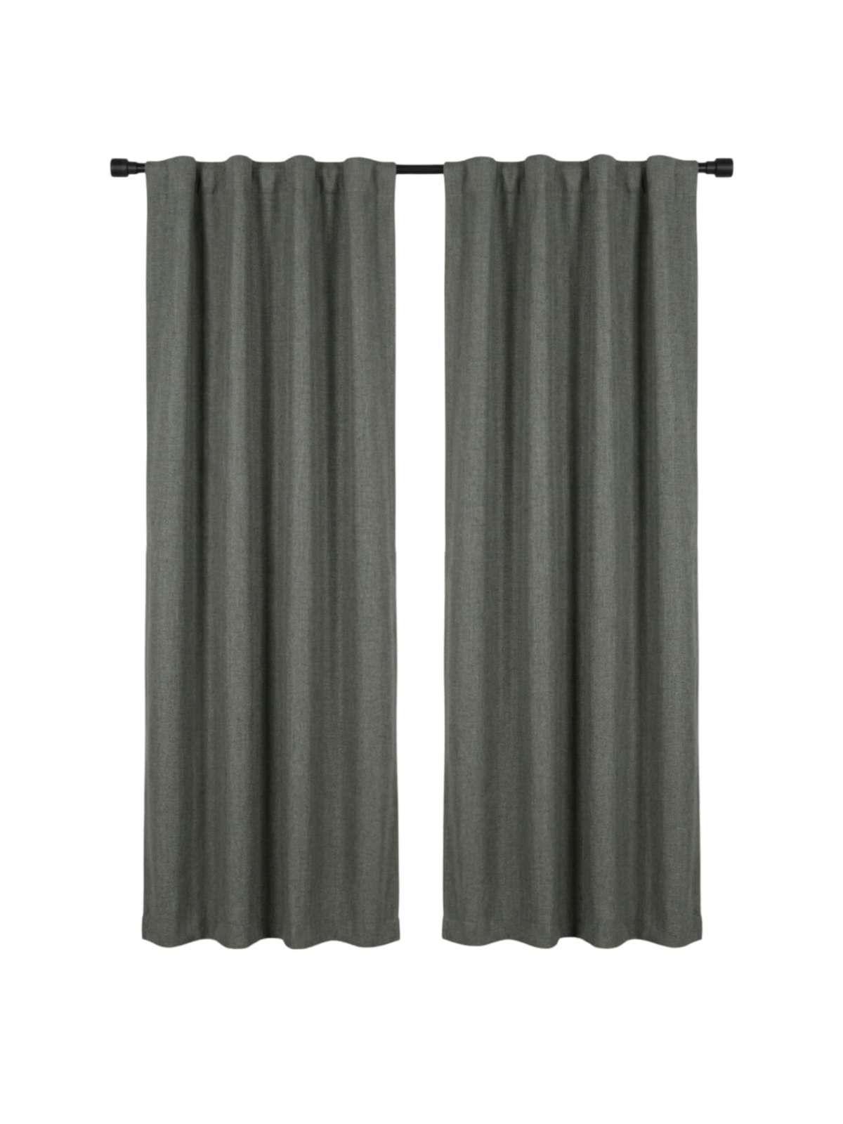 Set de Cortina Blackout medida 140x220 cm gris-2