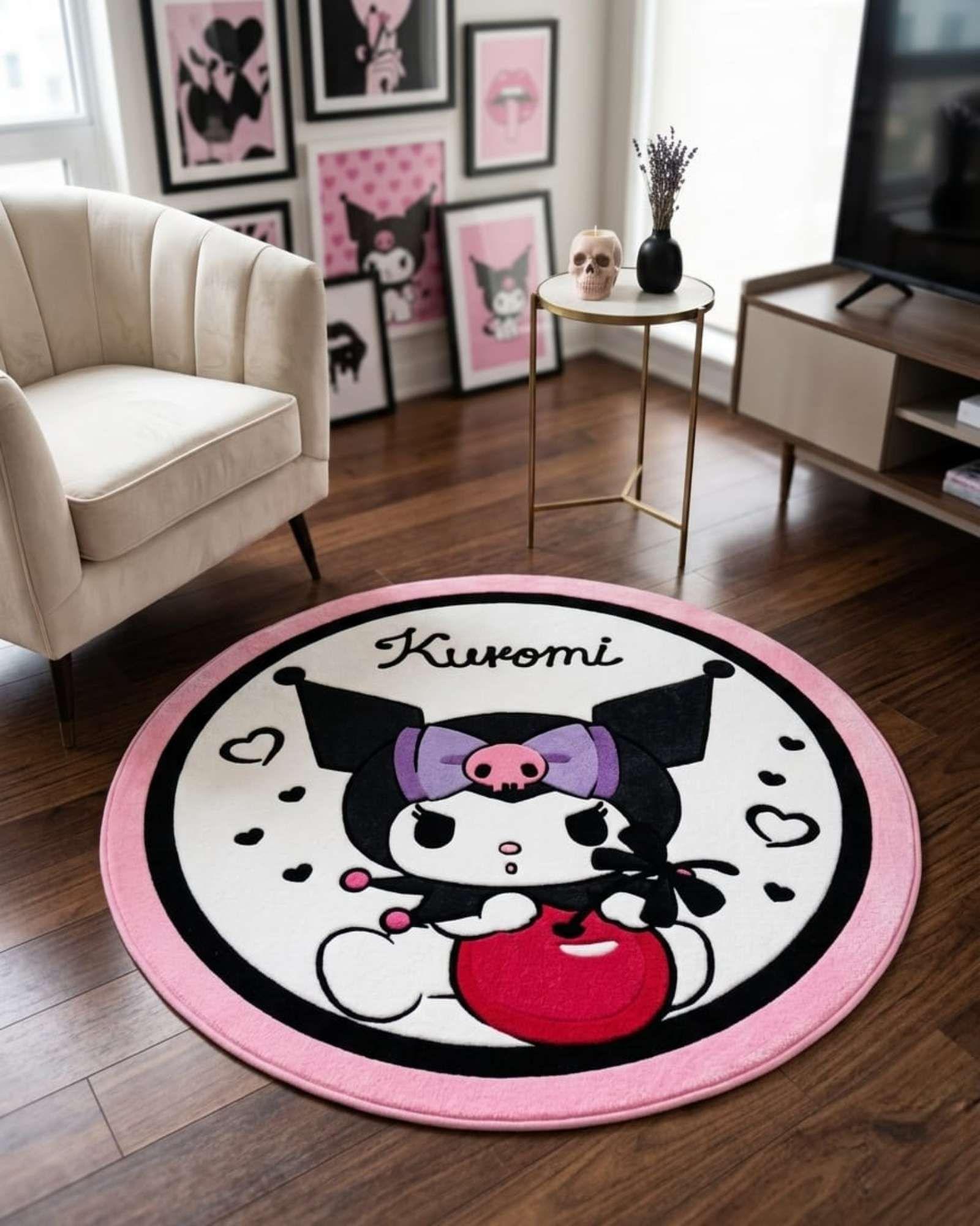 Alfombra Decorativa Infantil Circular de 80cm De Kurumi m4-4