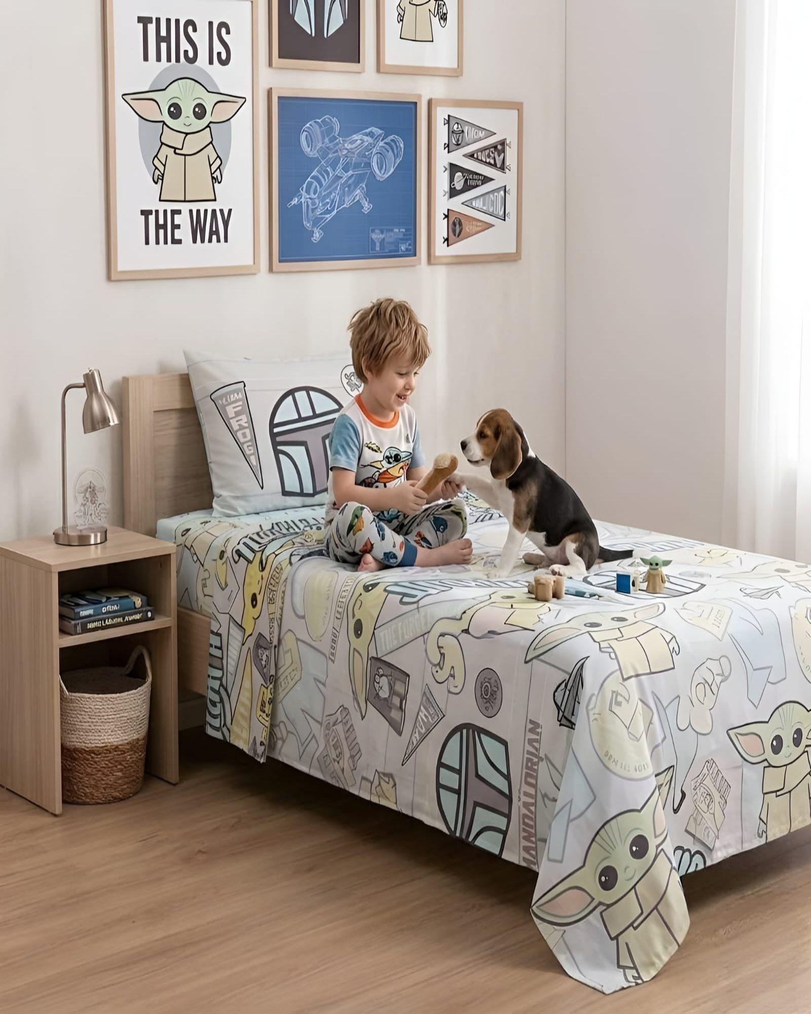 Sabanas infantil Star Wars plaza y media Mashini-3