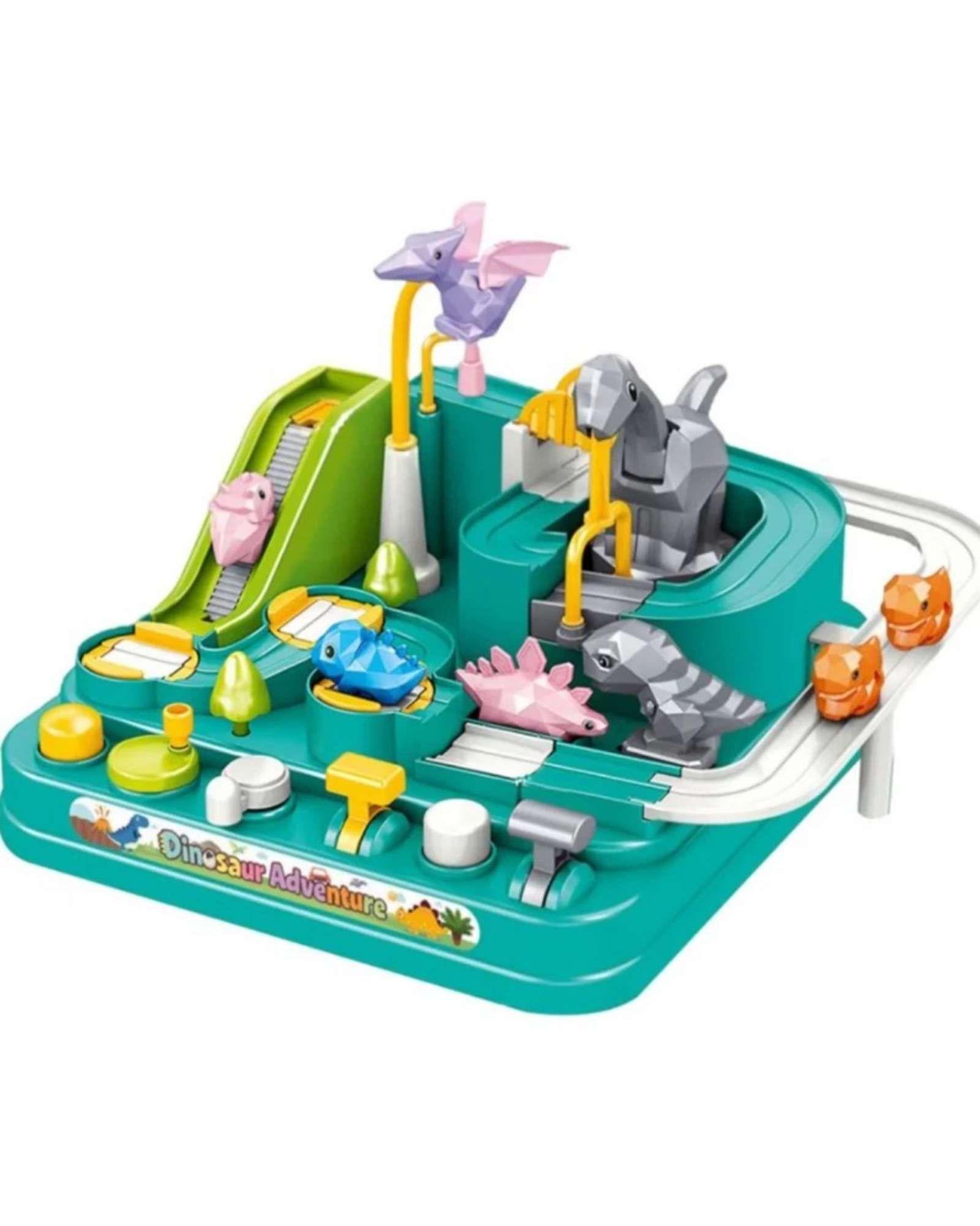 Juego de Pista de Carreras Dinosaur Adventure Didáctico y de Habilidad-1