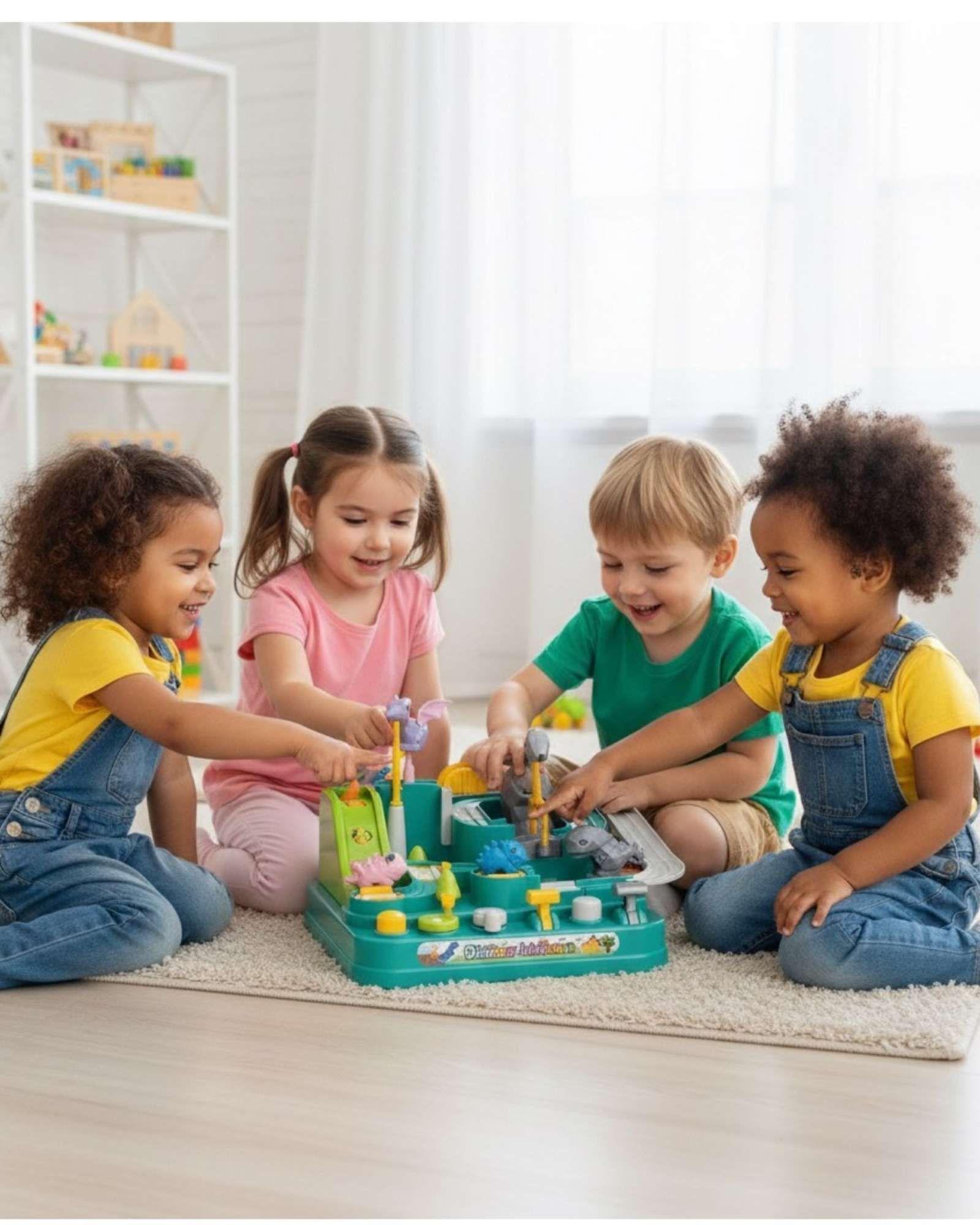 Juego de Pista de Carreras Dinosaur Adventure Didáctico y de Habilidad-2