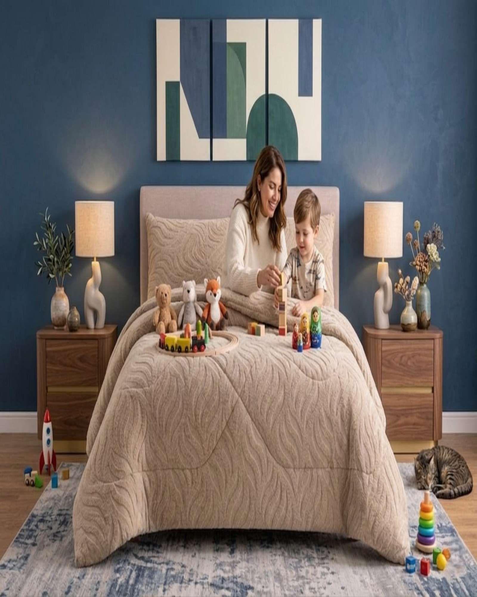 Cubrecama Chiporro Diseño Relieve Ondas 2 plazas C5-2