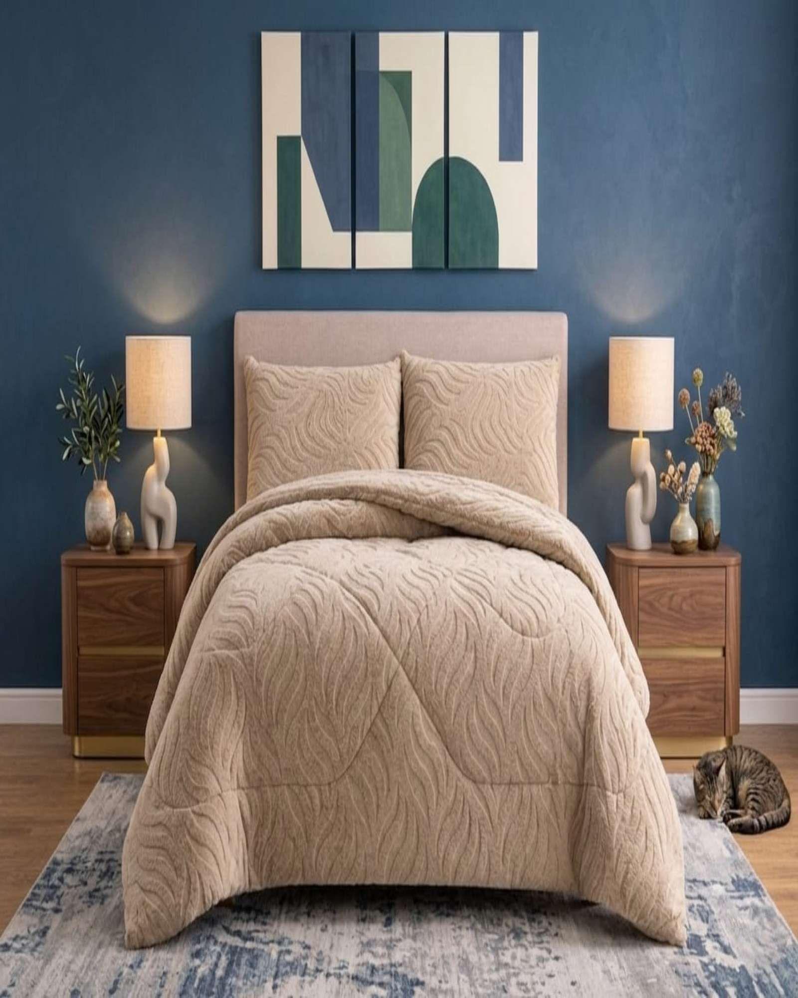 Cubrecama Chiporro Diseño Relieve Ondas 2 plazas C5-4