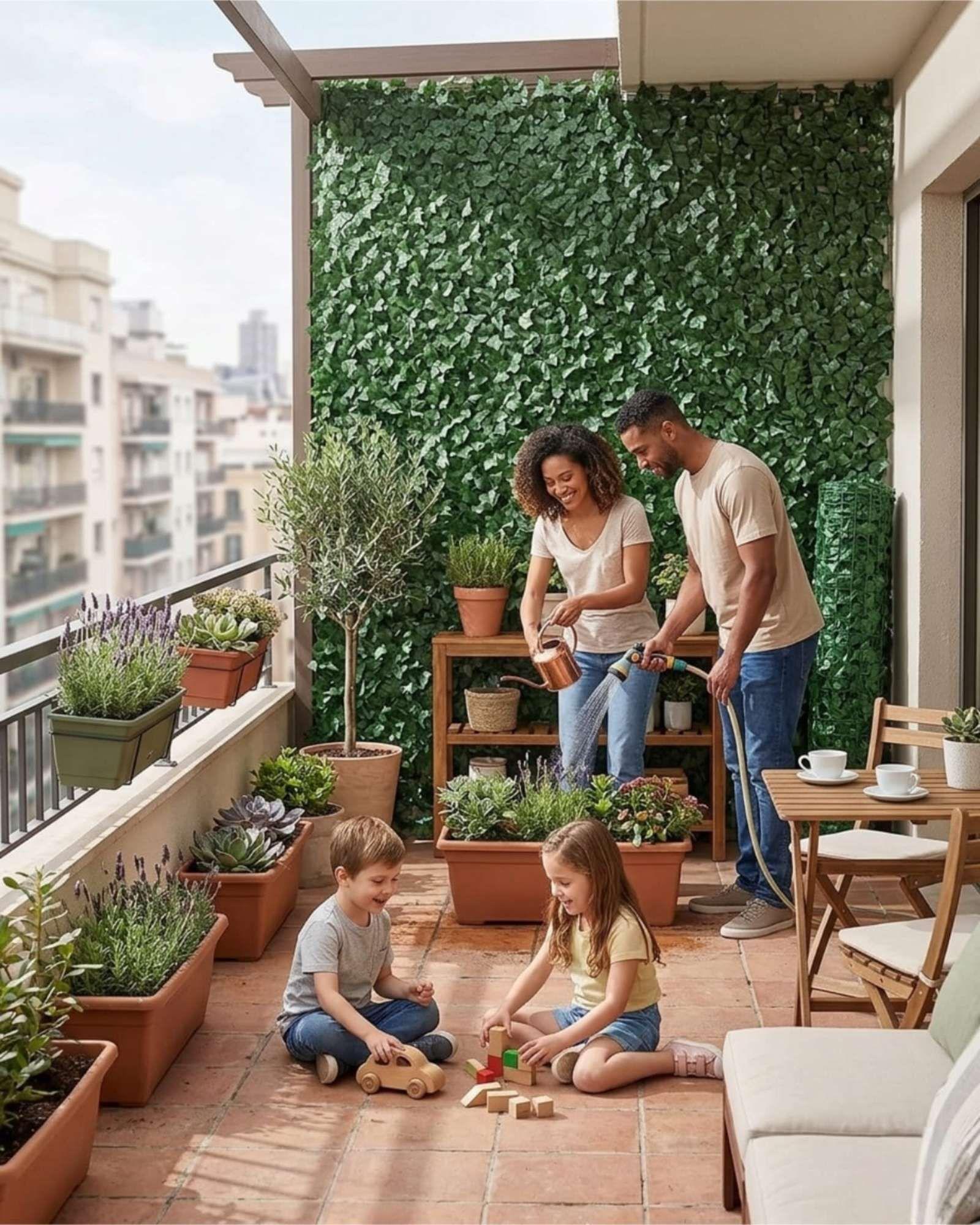 Malla Decorativa De Hojas Artificiales Para Jardin 3x1 Mts m1-4