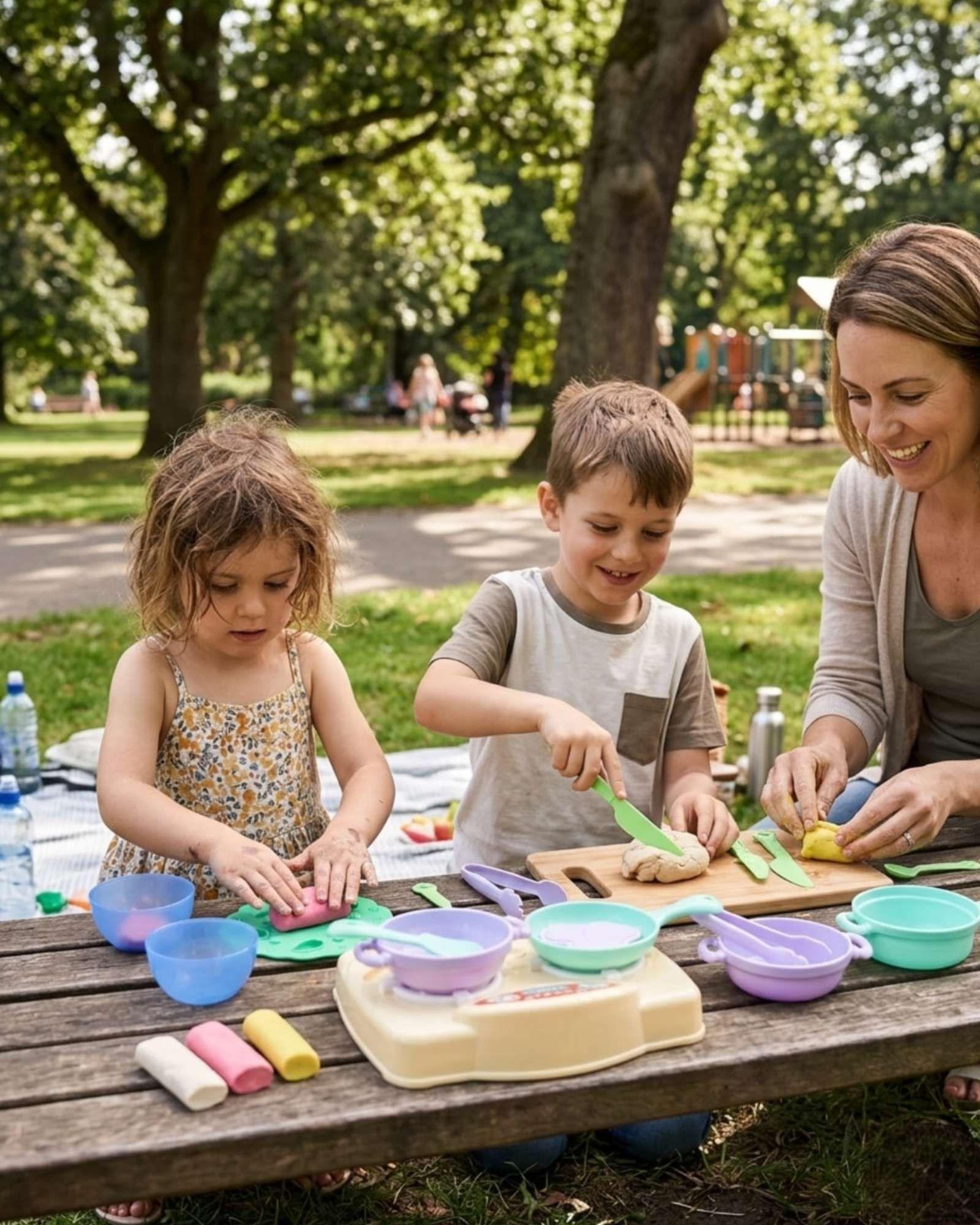 Juguete Cocina De Arcilla Moldeable Infantil Didactico Con Accesorios-1