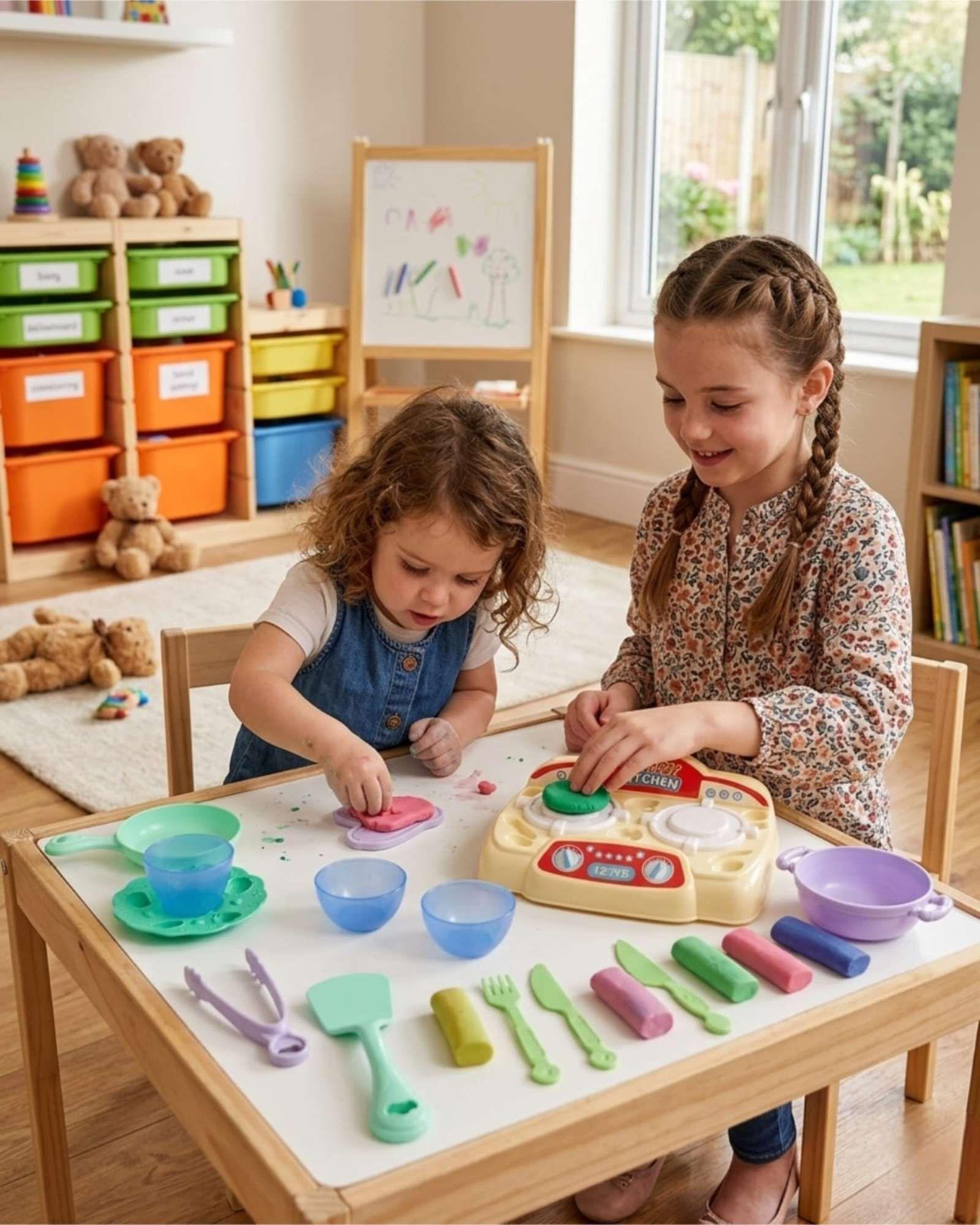 Juguete Cocina De Arcilla Moldeable Infantil Didactico Con Accesorios-2