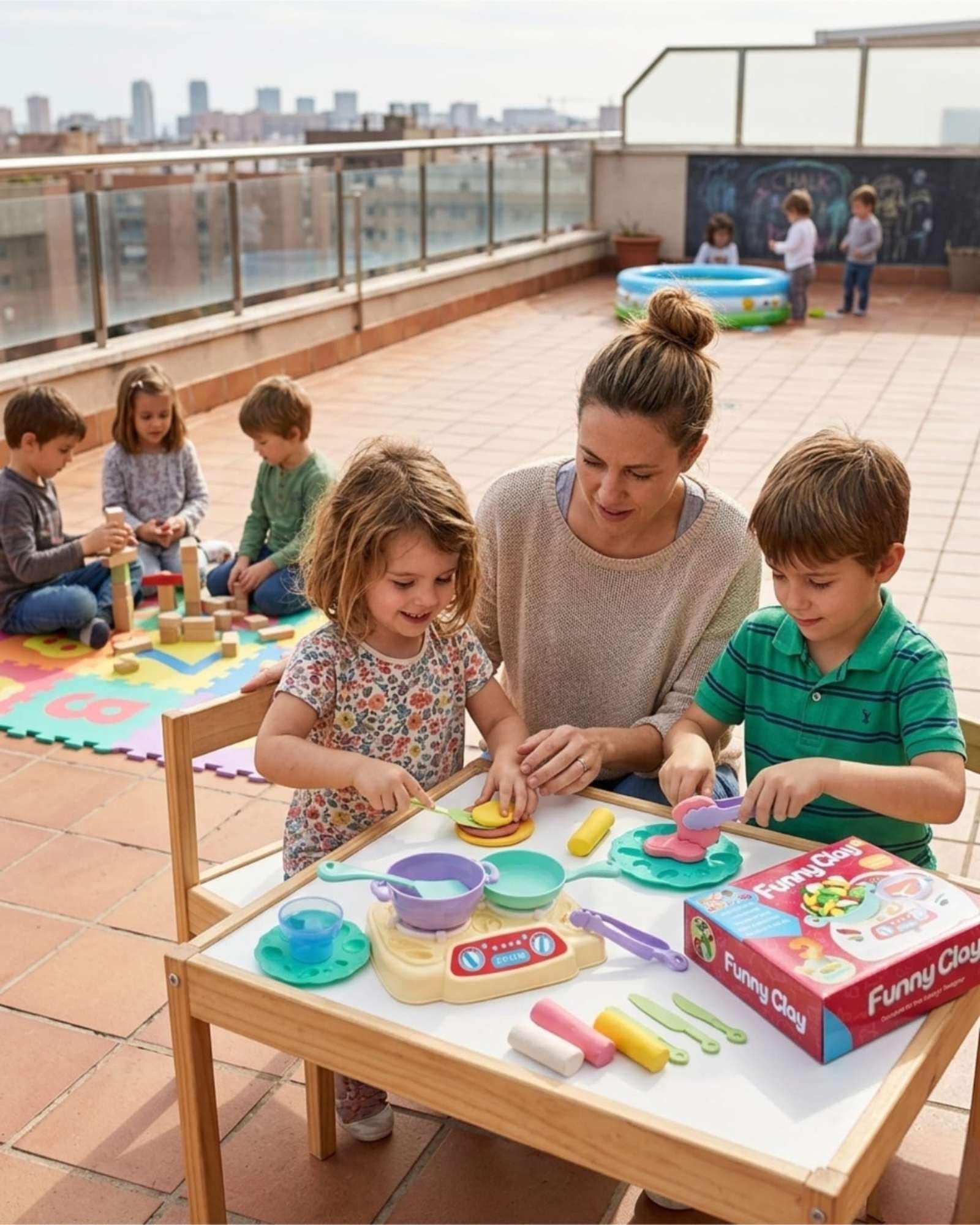 Juguete Cocina De Arcilla Moldeable Infantil Didactico Con Accesorios-3
