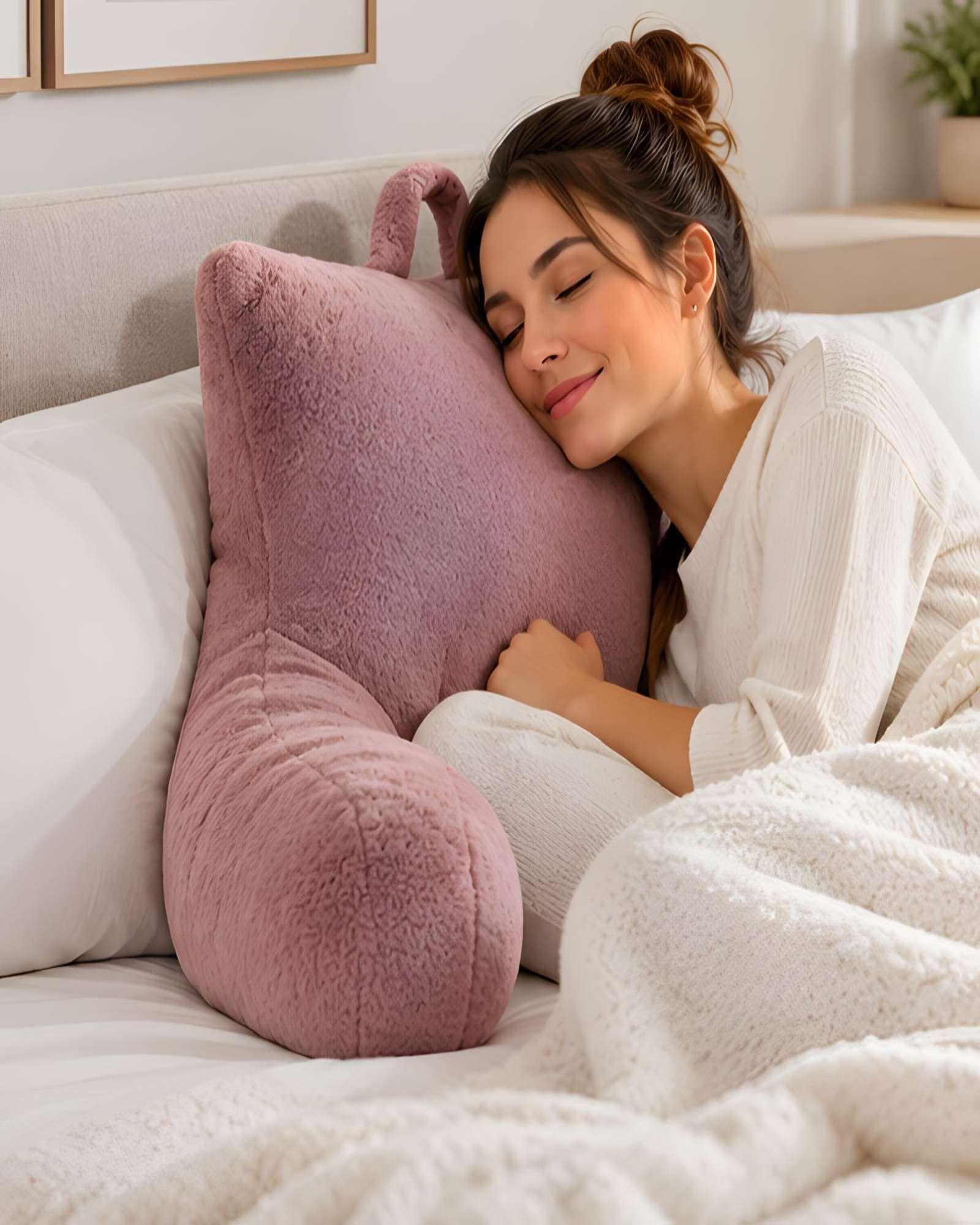 Cojín de Respaldo con Brazos para Cama y Sofá-0