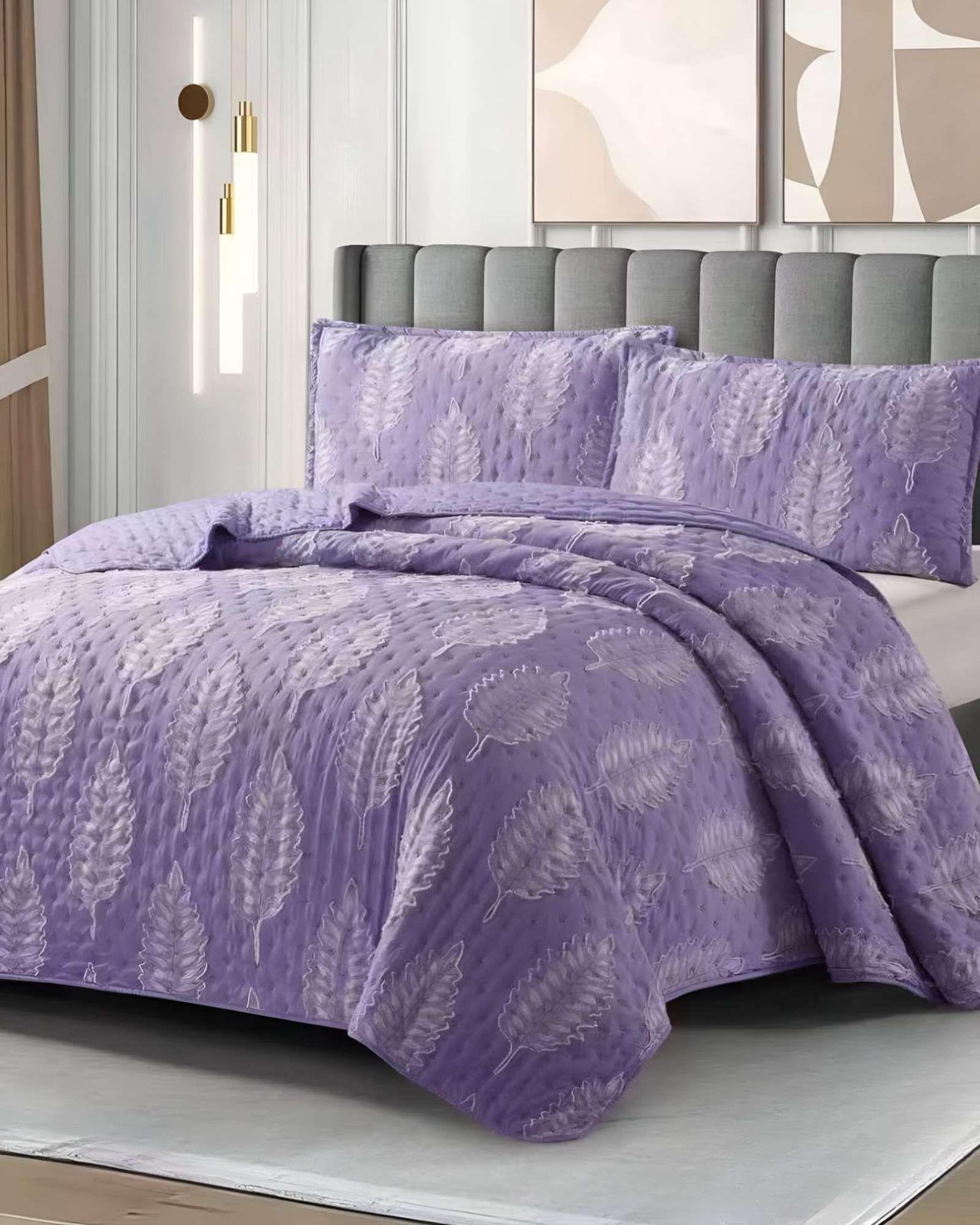 CUBRECAMA QUILT TUFTING DE LUJO SUAVE KING T-01-3