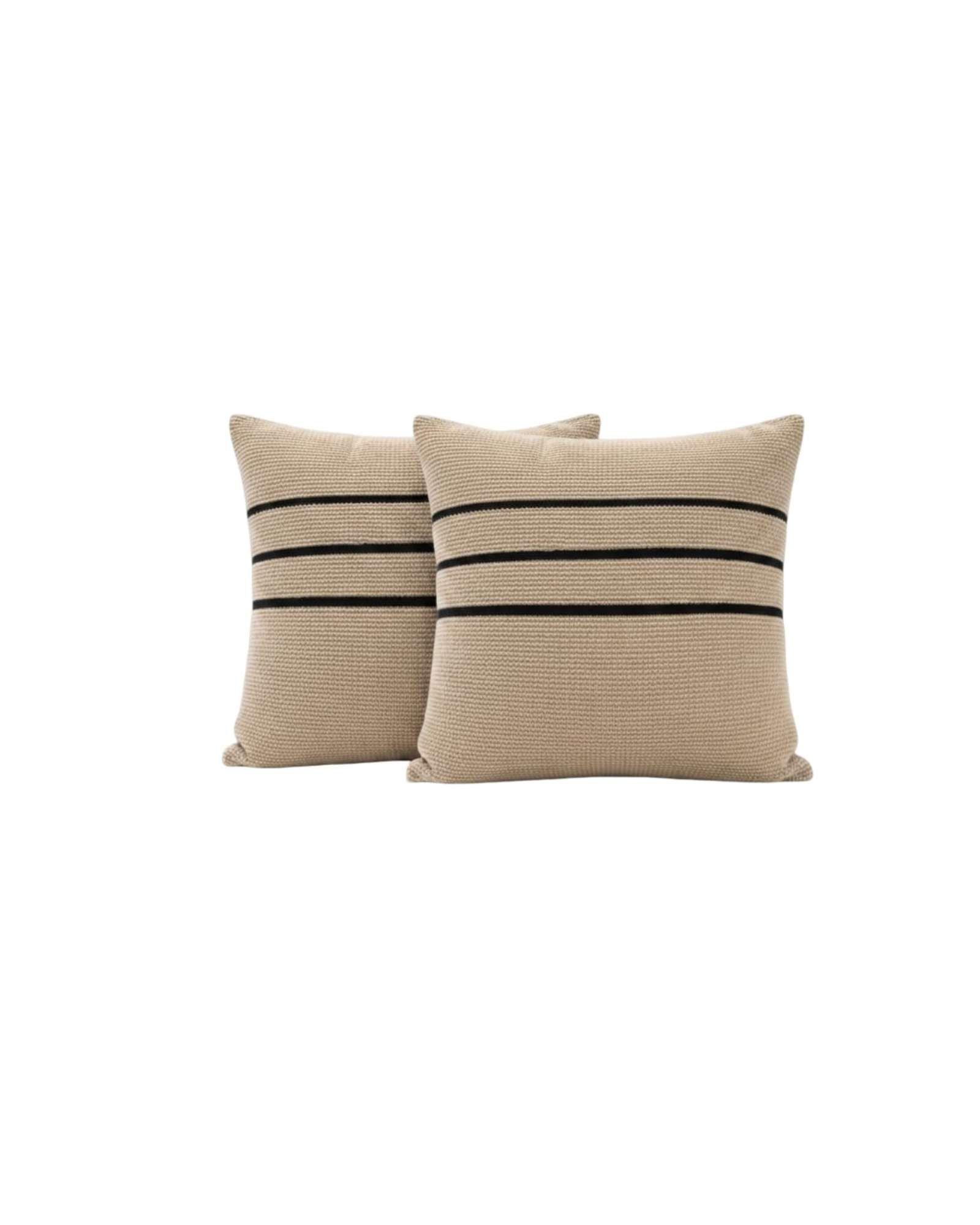 Set x4 Fundas de Cojín Chenille con Franjas 45x45 cm 01-5