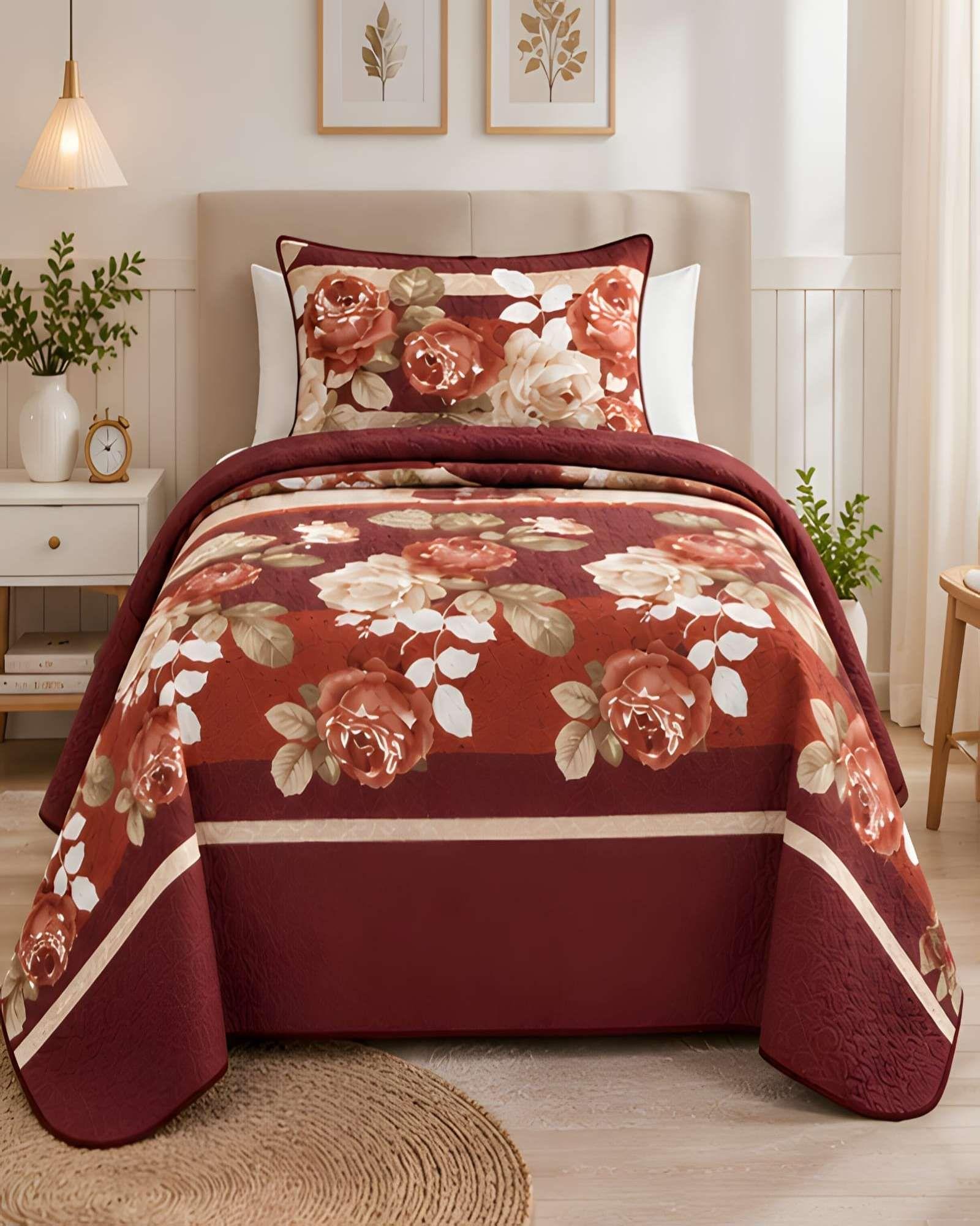 Cubrecamas Quilt de Verano Plaza y Media con Funda 08-3