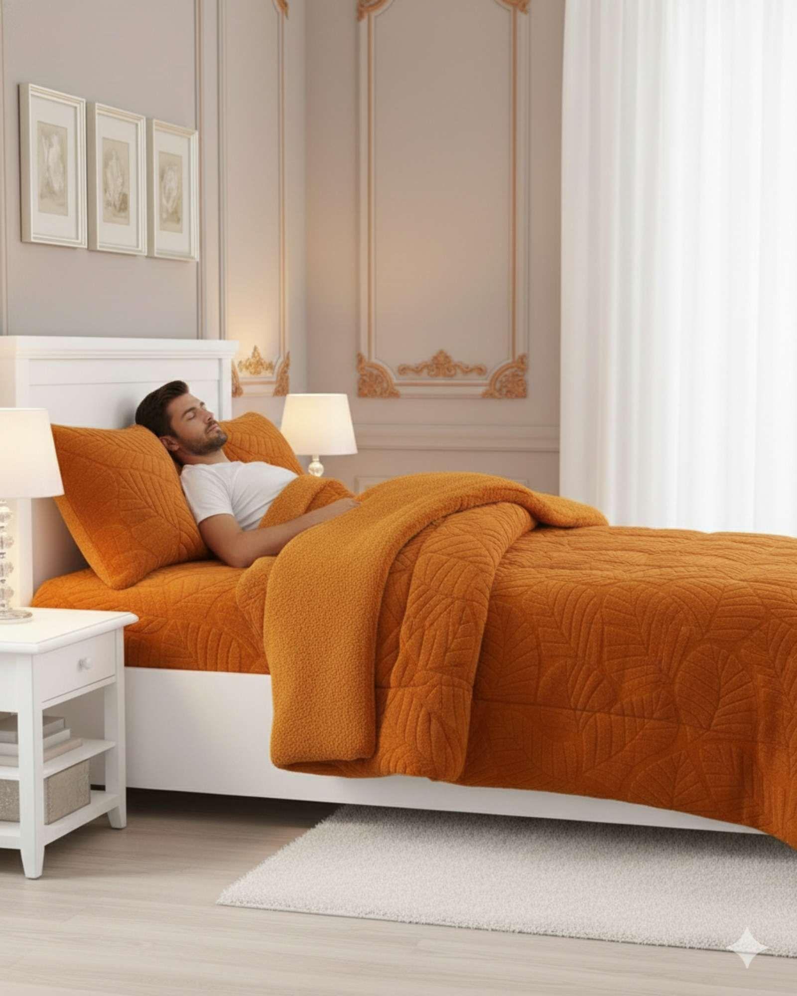 CUBRECAMA DE INVIERNO PREMIUM CON CHIPORRO 2 PLAZA C-02-3