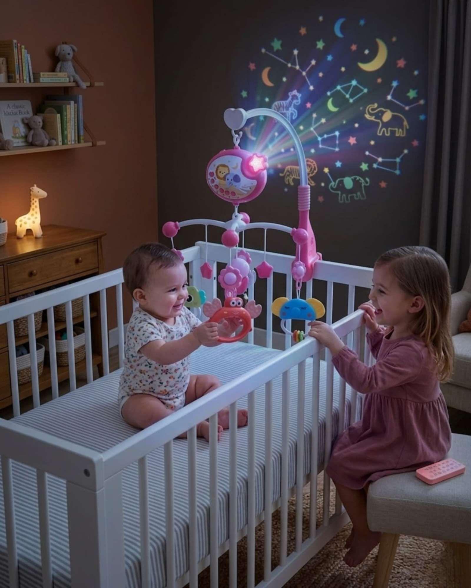 Móvil para Cuna Giratorio con Proyección de Luces A1-3