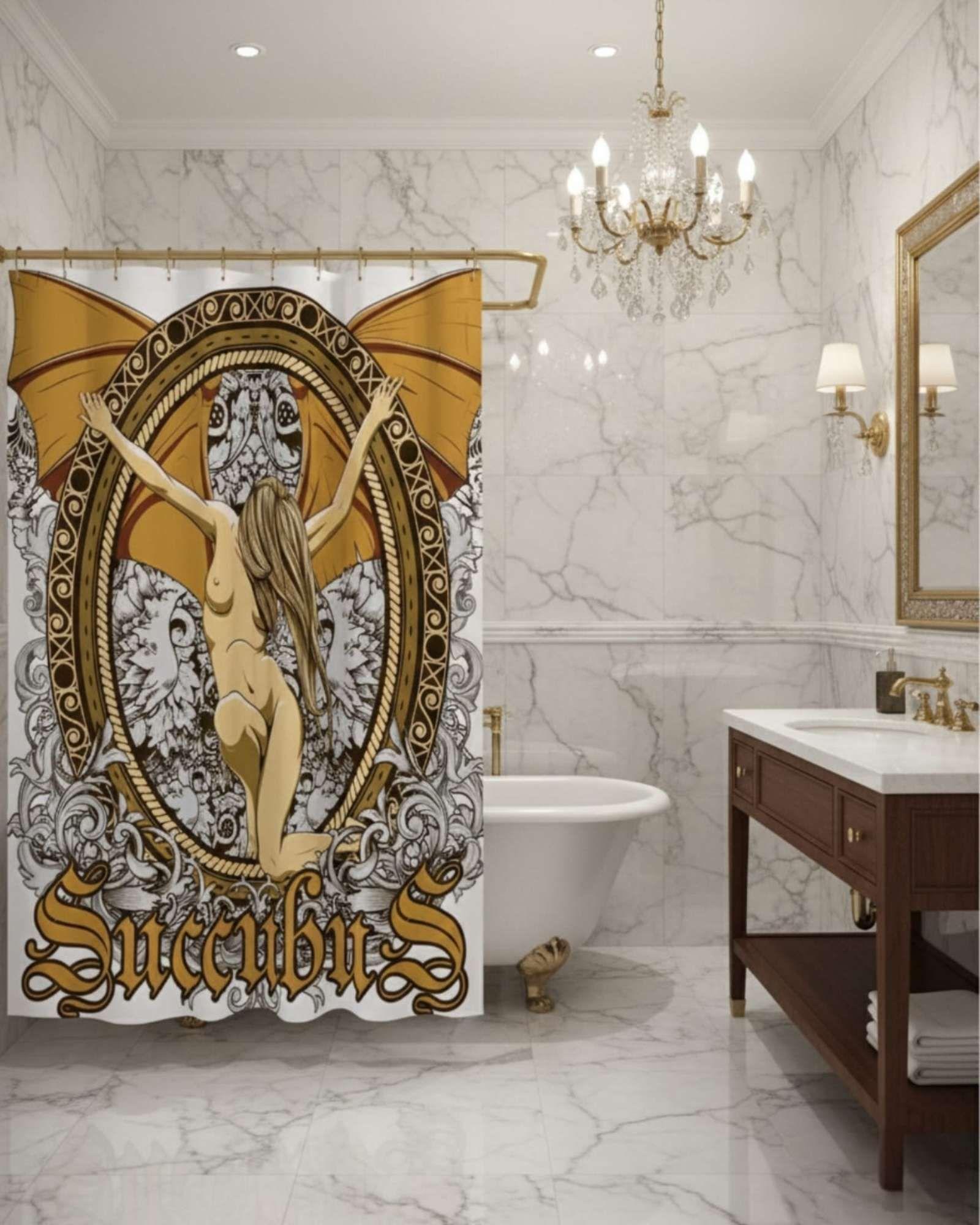 Cortina de Baño Tela Género + Forro Impermeable c34-2