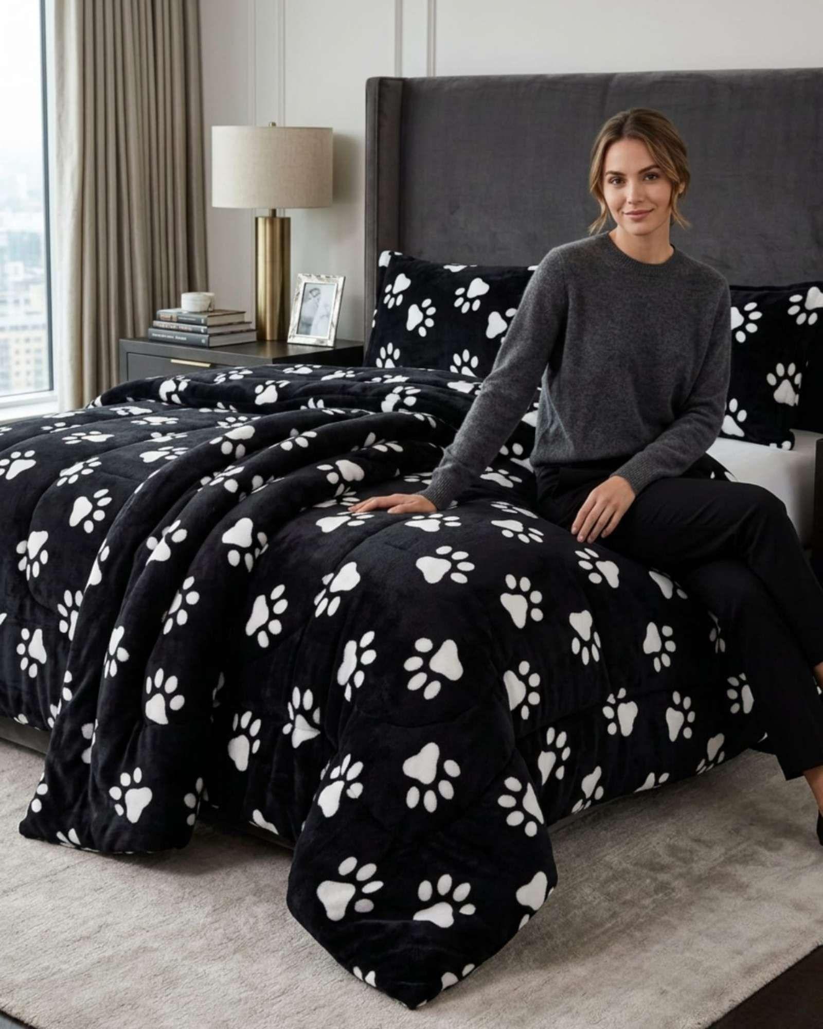 Plumón Térmico 2 Plazas Plush y Chiporro Extra Cálido Invierno A18-4