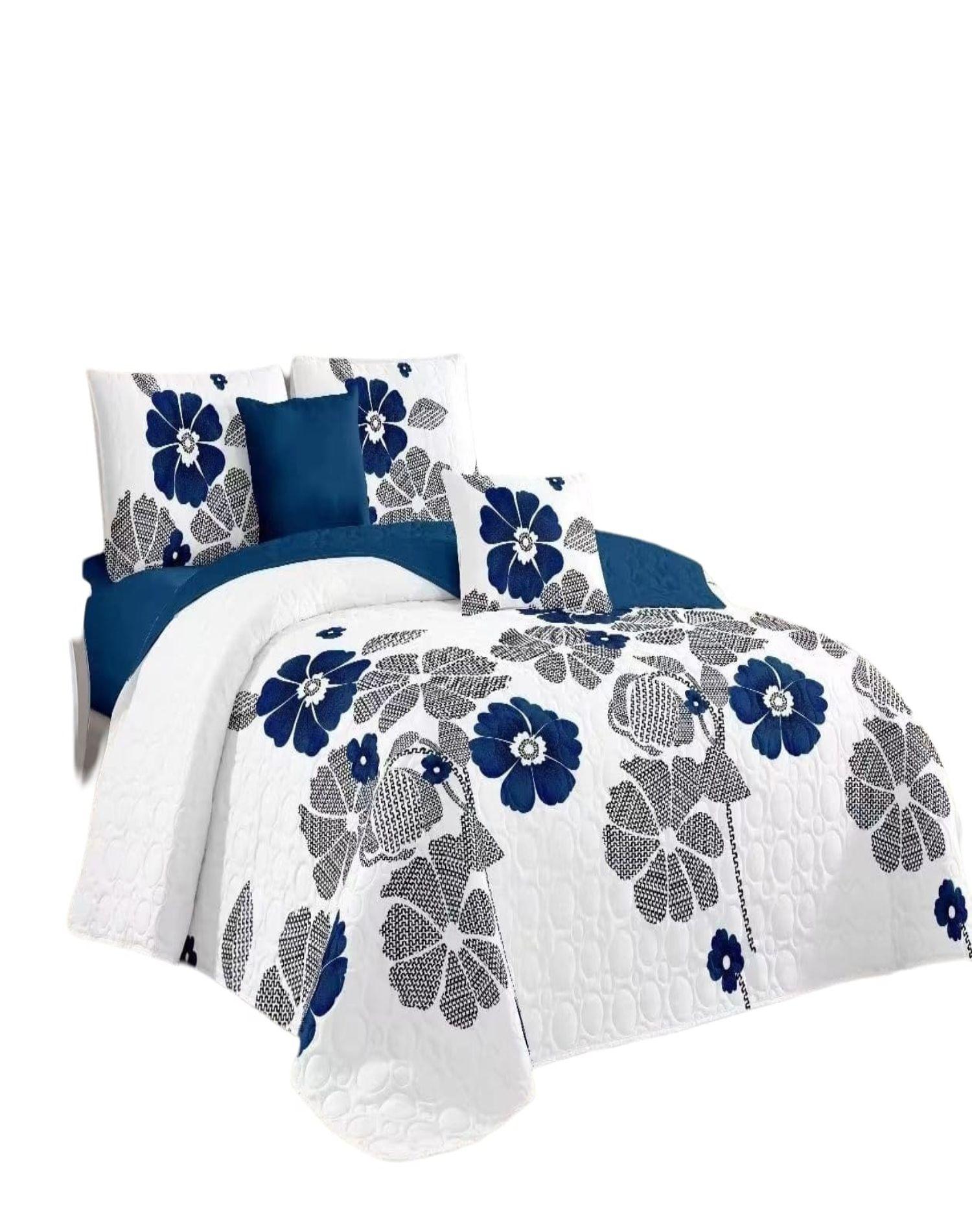 Cubrecama Quilt Diseño 2 Plazas - Primavera Verano B5-0