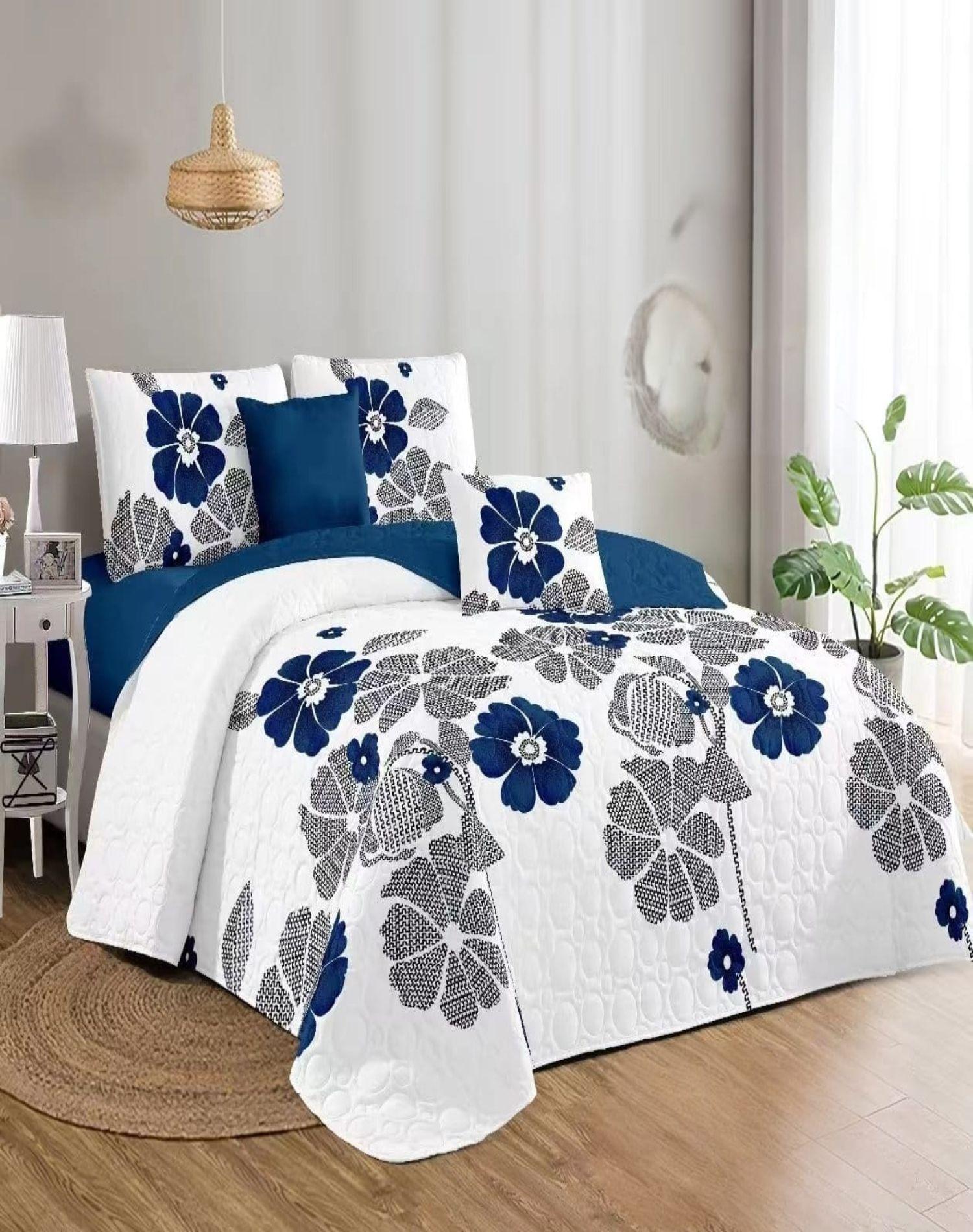 Cubrecama Quilt Diseño 2 Plazas - Primavera Verano B5-2