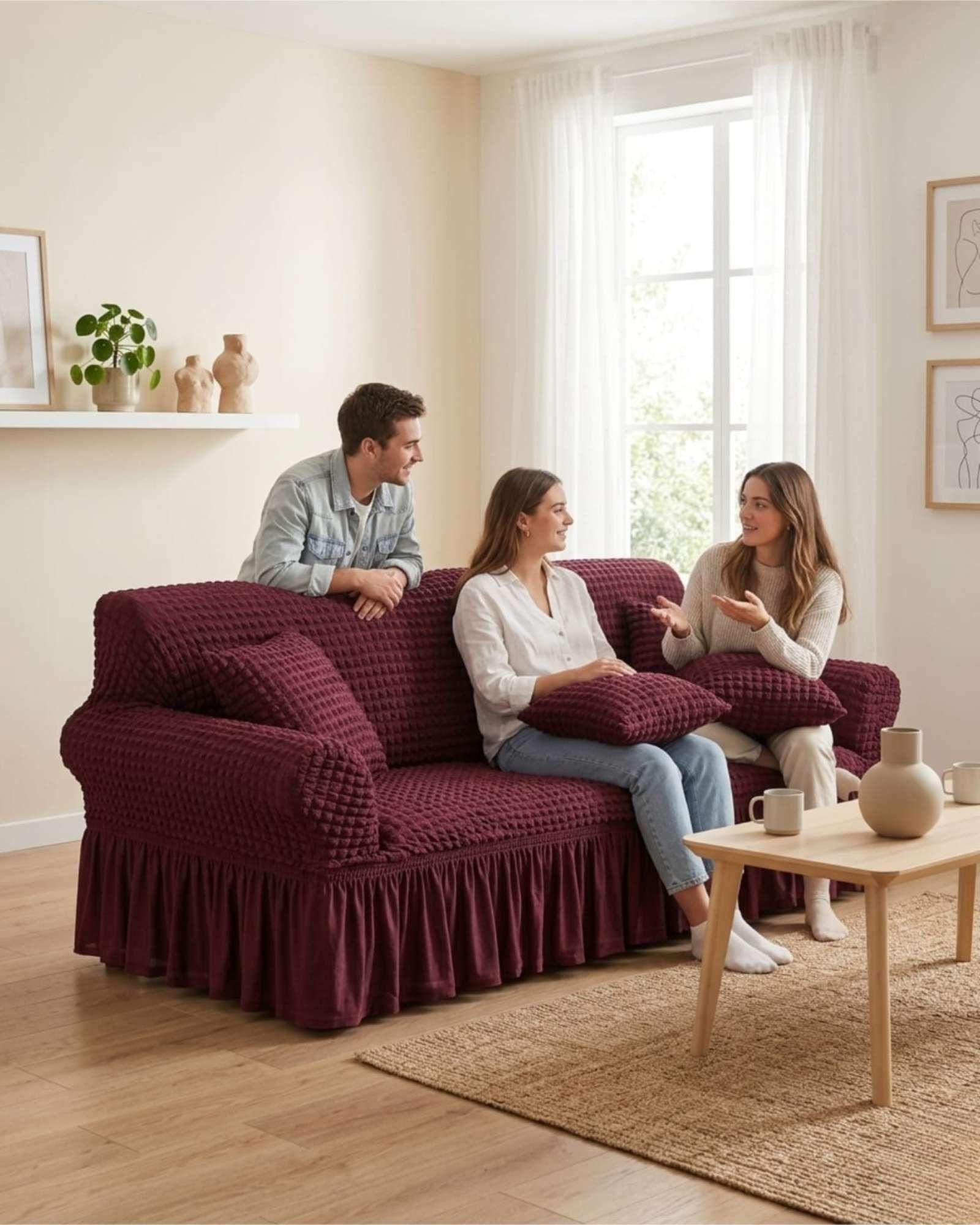 Protector De Sillón Turco 1 Cuerpo Diseño Elegante m3-2