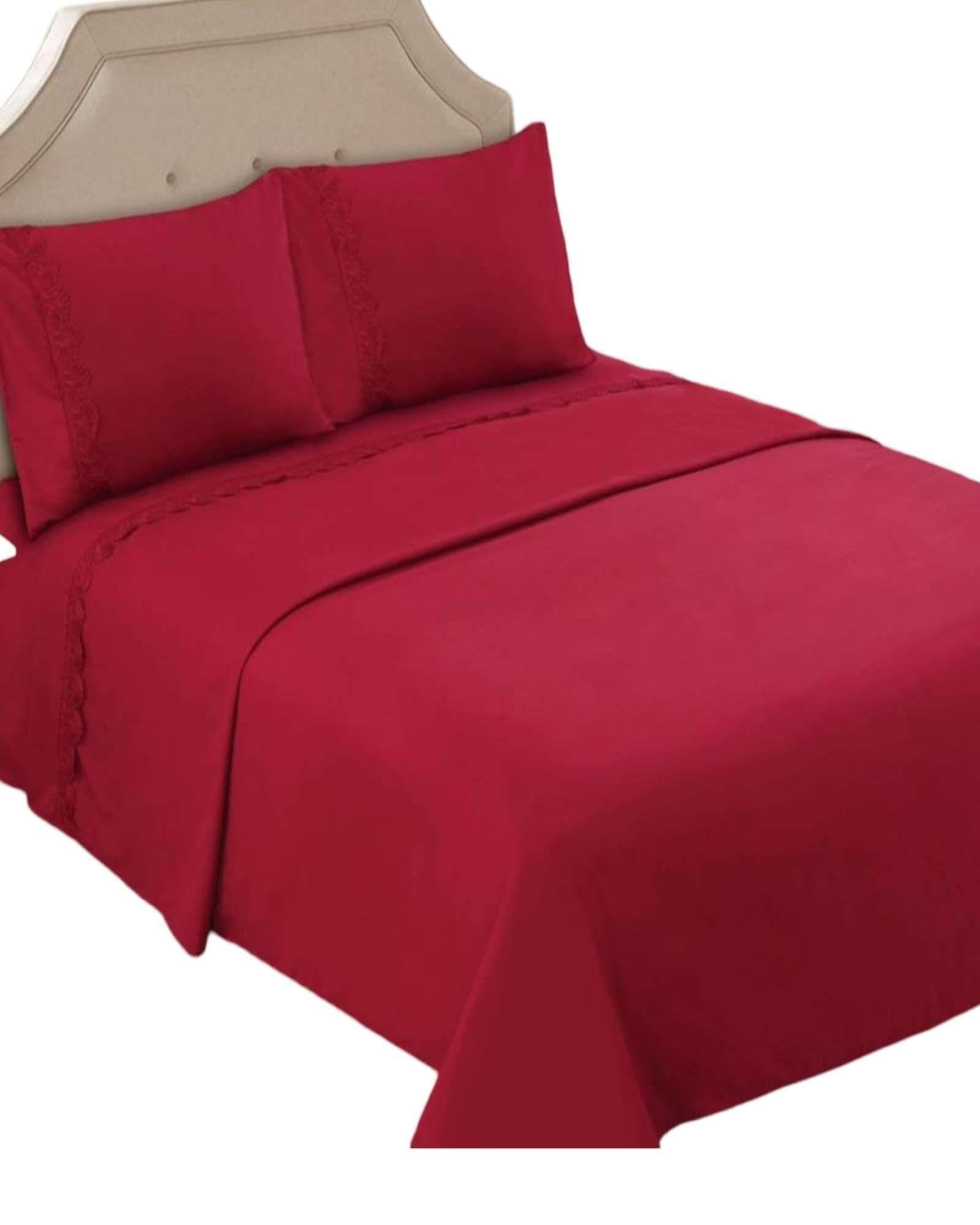 SABANAS 300 HILOS KING ROJO-2