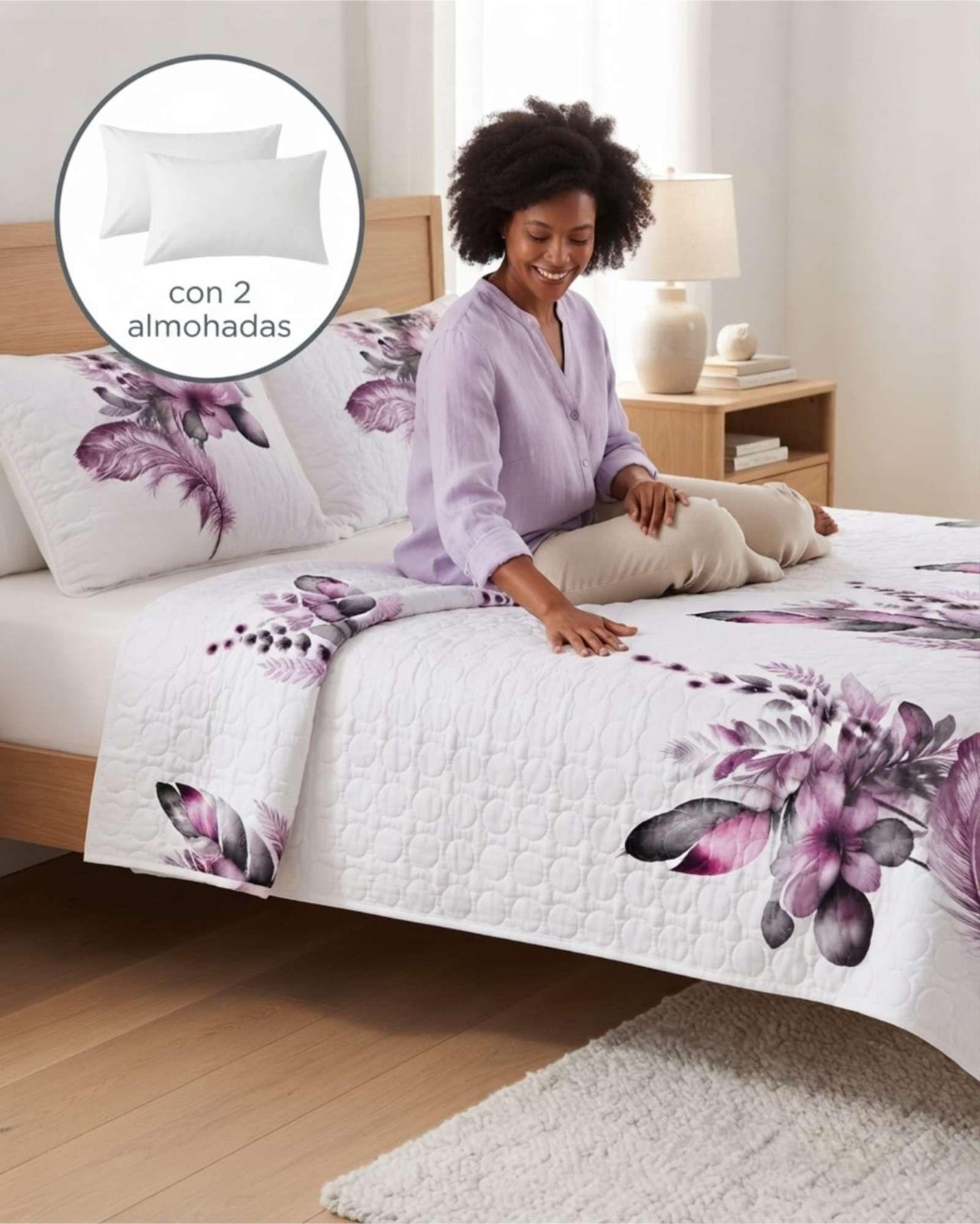 Cubrecamas King Para Verano Fresco Y Ligero Mas Almohadas m8-3